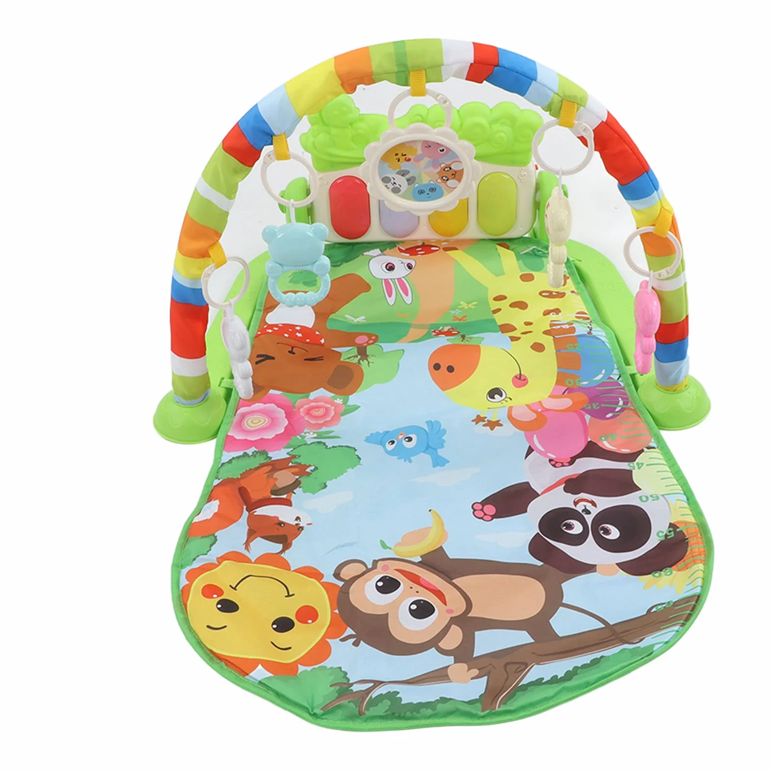 Baby Kick Play Piano, miękka, wygodna, zdejmowana edukacyjna mata gimnastyczna dla maluchów Kick Play Piano z lekką muzyką