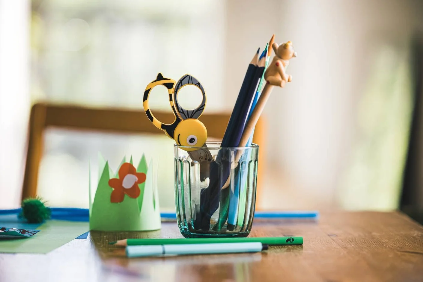 Fiskars Pszczoła Nożyczki, Żółty, 13 cm