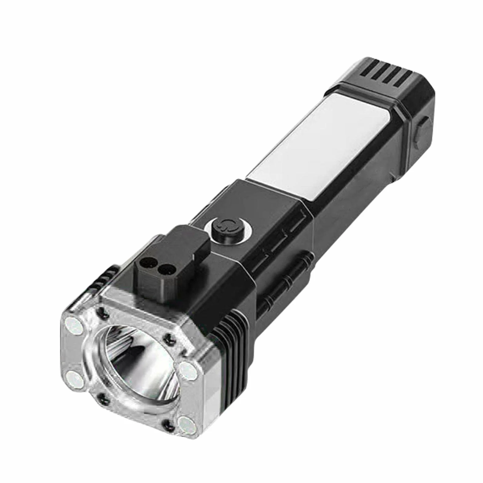 Vesone Wielofunkcyjne Narzędzie Ewakuacji Samochodu Latarka Bezpieczeństwa Przecinak Pasów Łamacz Szyb USB