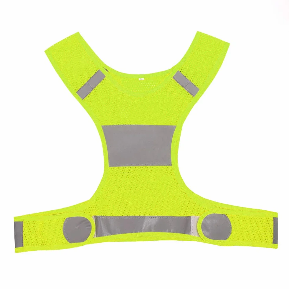 Kamizelka Odblaskowa do Biegania 200 M Fluorescencyjny Żółty XL