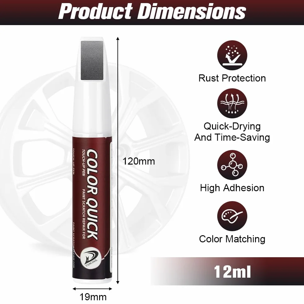 Lakier do usuwania felg 2 w 1, naprawa felg samochodowych, zapobieganie rdzy - 12 ml