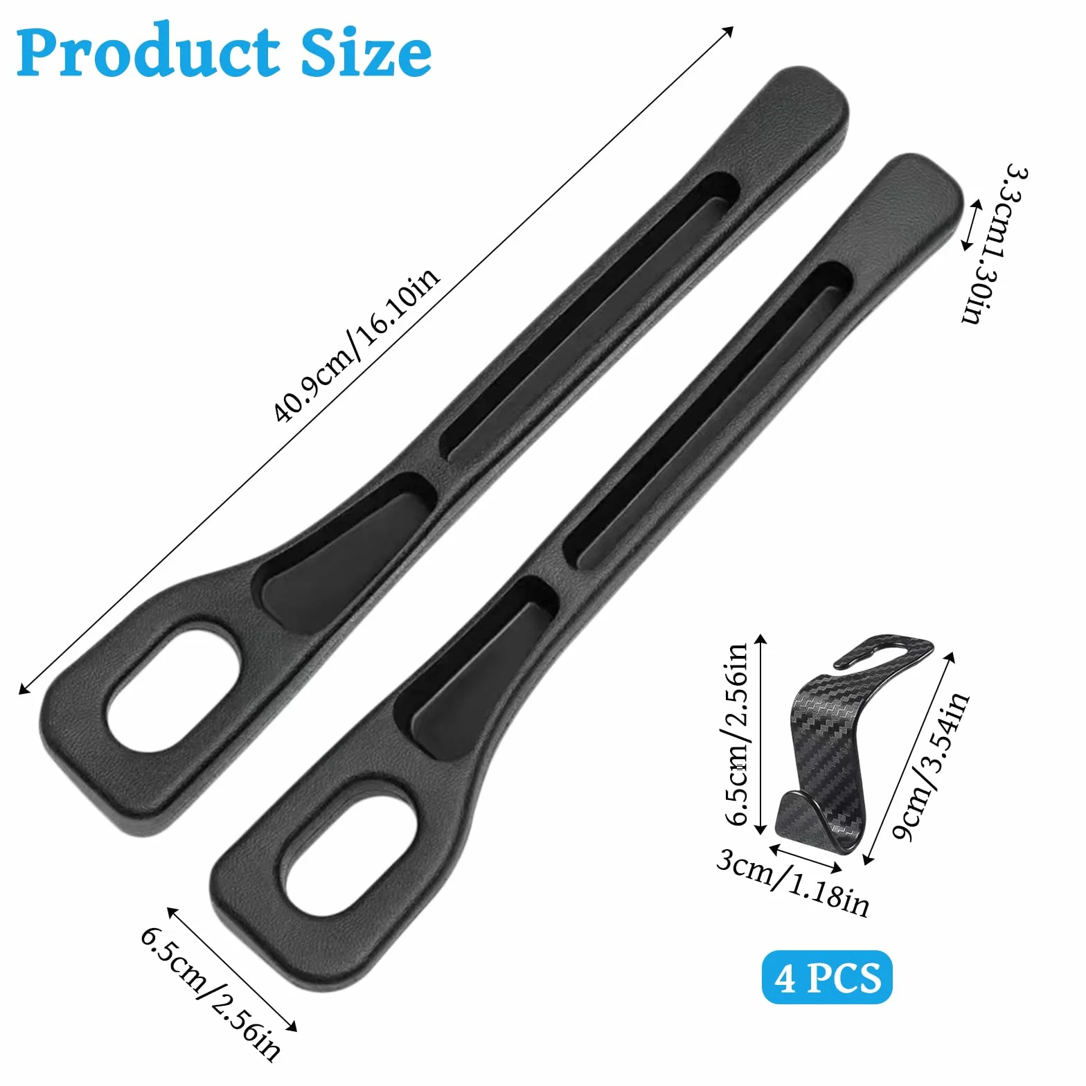 2 sztuki pudełek do przechowywania do foteli samochodowych, uniwersalny organizer z 4 haczykami do przechowywania, wypełniacz szczelin samochodowych Car Seat Gap Filler na drobiazgi, telefony