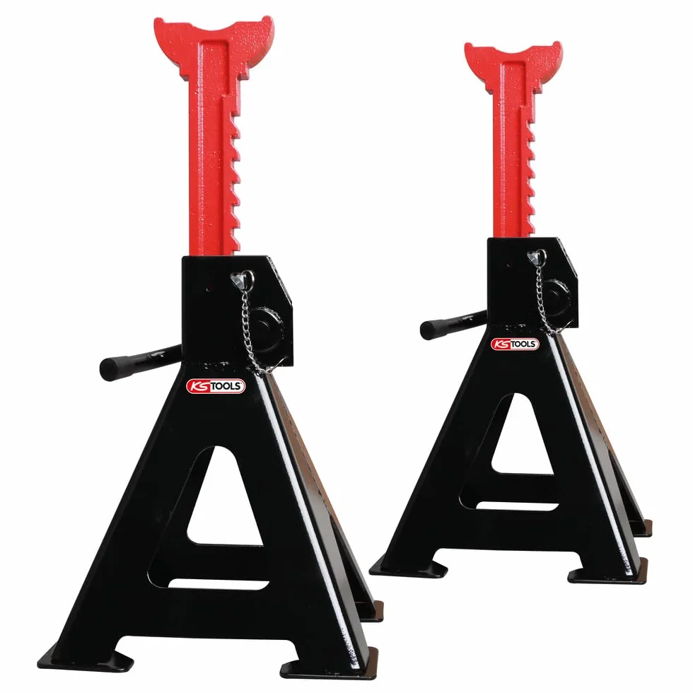 KS Tools 160.0370 Stalowa podpórka pod nadwozie z szybkaregulacja, 3 t, w parze