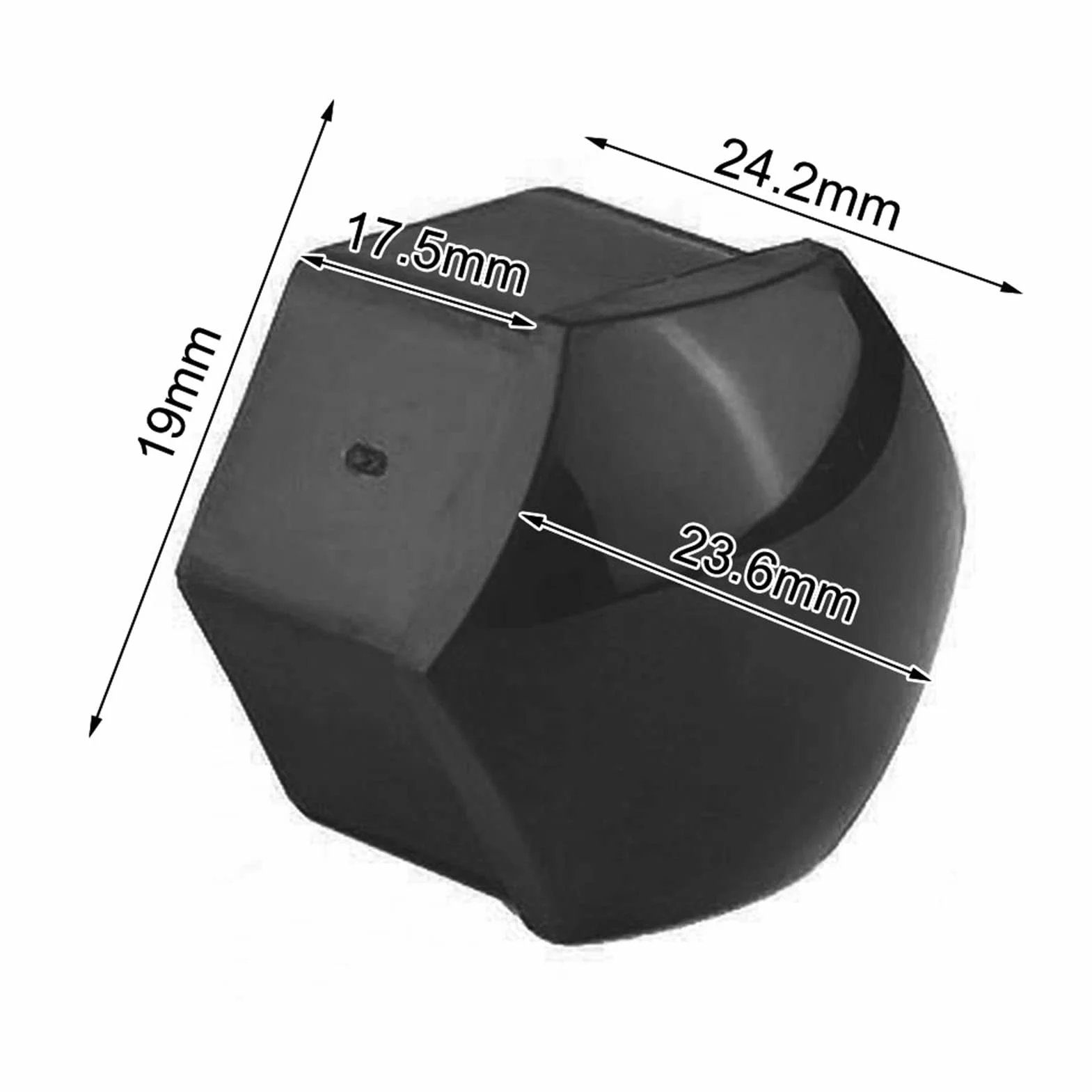 Nakładki na nakrętki kół samochodowych 19 mm, 20 sztuk, Cache Ecrou 19, śruby ochronne do piasty