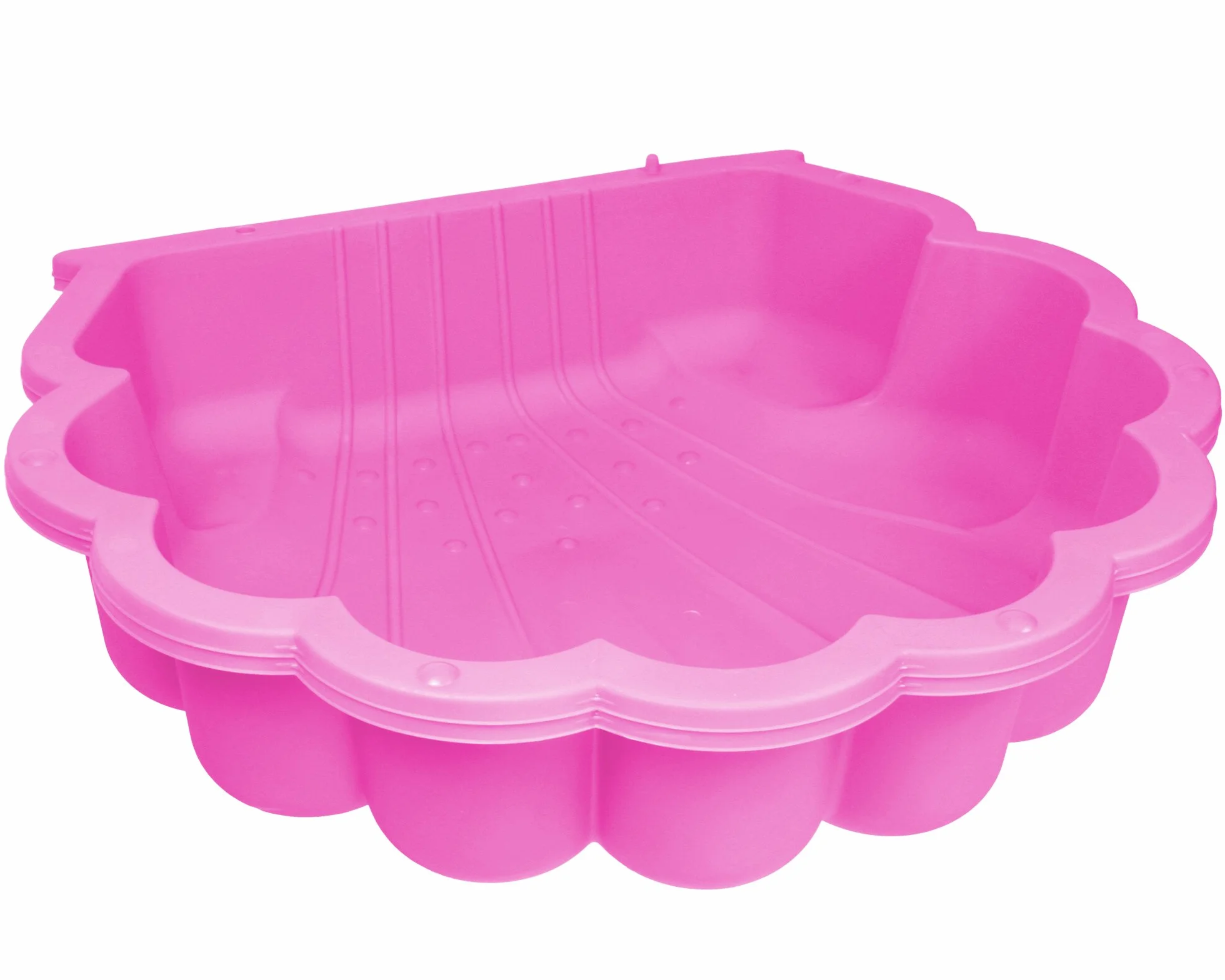 Ondis24 Muszla wodna, piaskownica, 2-częściowa z tworzywa sztucznego, muszla z pokrywką (87 cm, różowa)