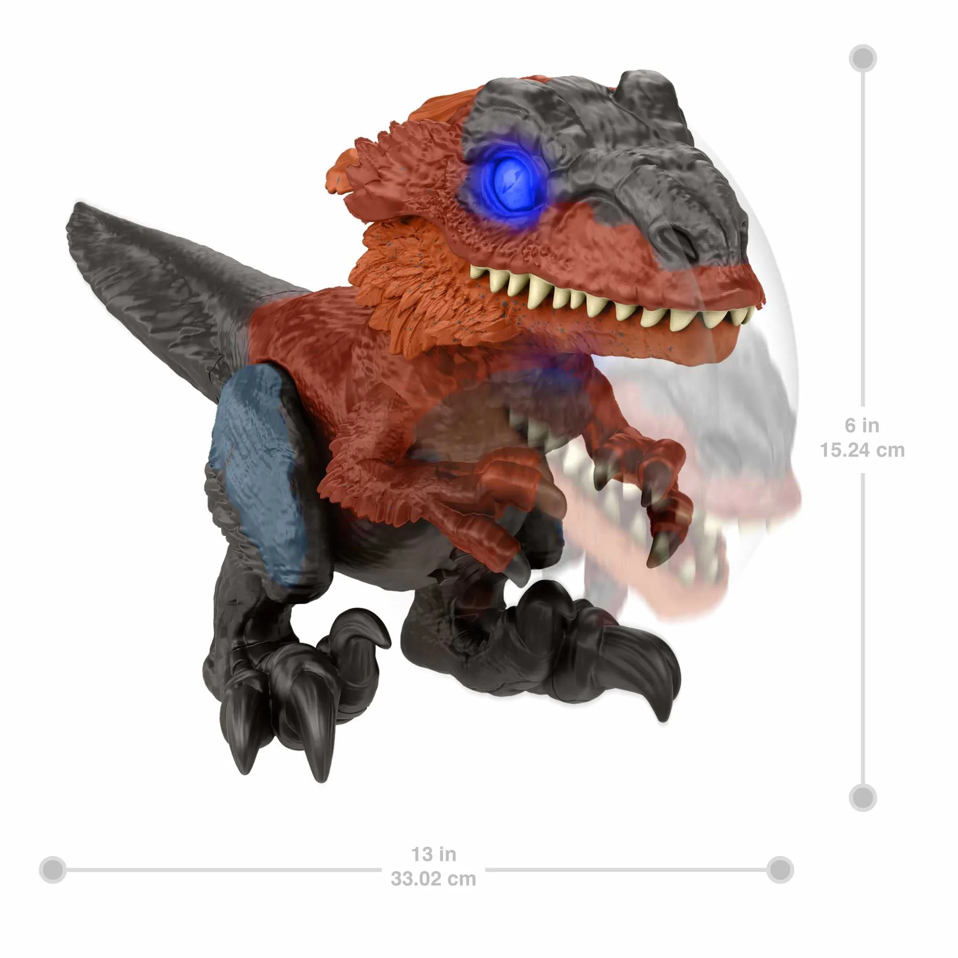 Mattel Jurassic World Uncaged Płomienny dinozaur Figurka z dźwiękami GYW89
