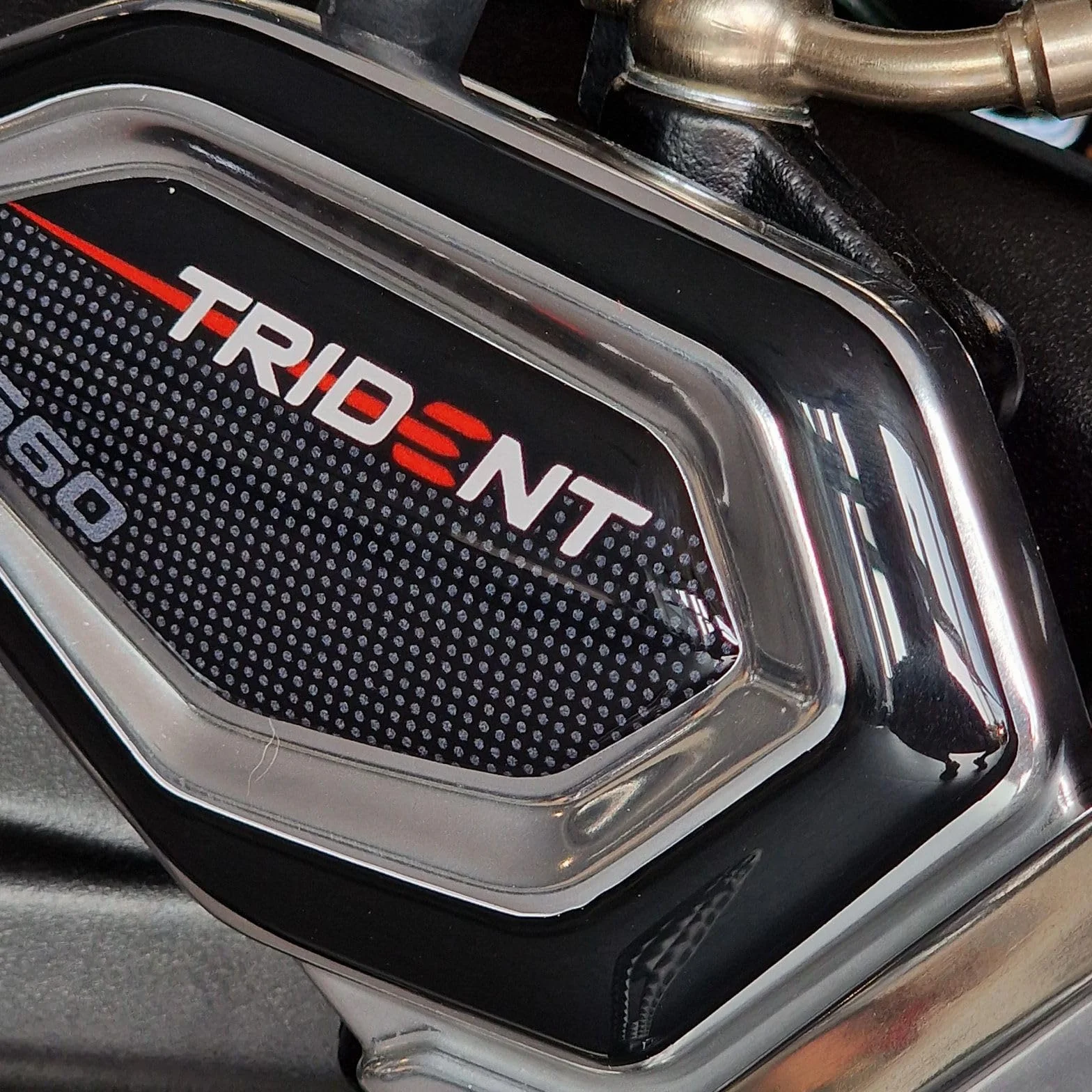 Naklejki Moto Resin Bike kompatybilne z Triumph Trident 660 2021-2025 3D chroniące podkładkę pod piętę