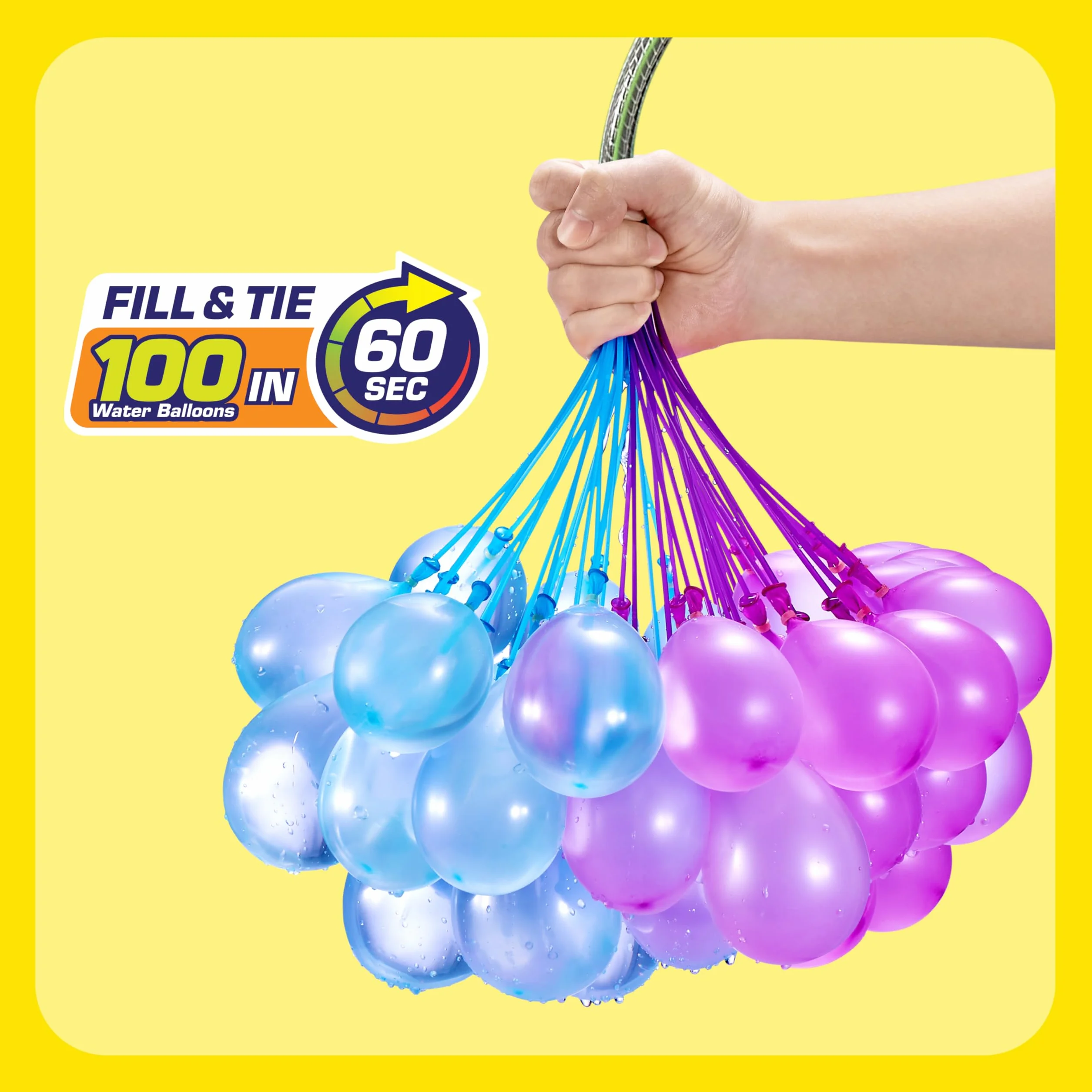 Tropikalne balony imprezowe, 100 plus szybkie napełnianie, samouszczelniające się balony na wodę, torba foliowa (3 łodygi)