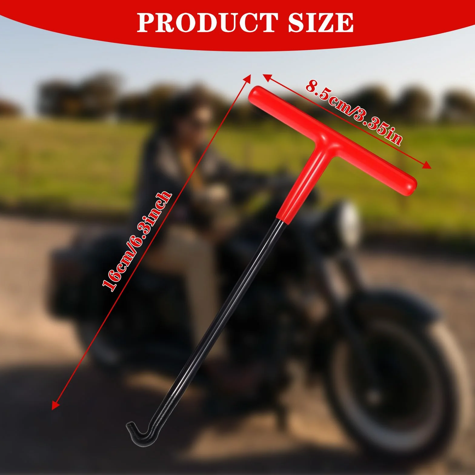 Hak sprężynowy do rury wydechowej, hak T, hak do motocykla, hak montażowy, stalowy hak sprężynowy, 16 x 8 cm, hamulec sprężynowy do rowerów, trampolin, motocykli, narzędzi
