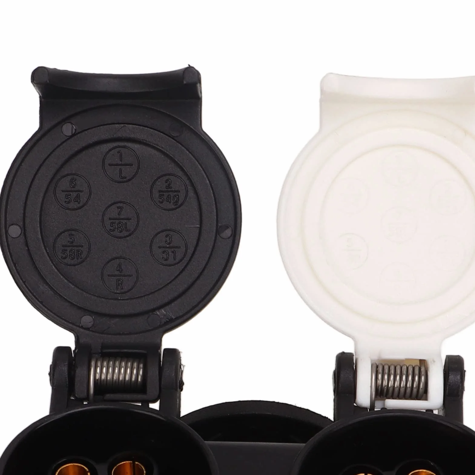 Adapter Konwersji Gniazda Przyczepy 13-pinowy na 7-pinowy Podwójne Gniazdo Wtykowe