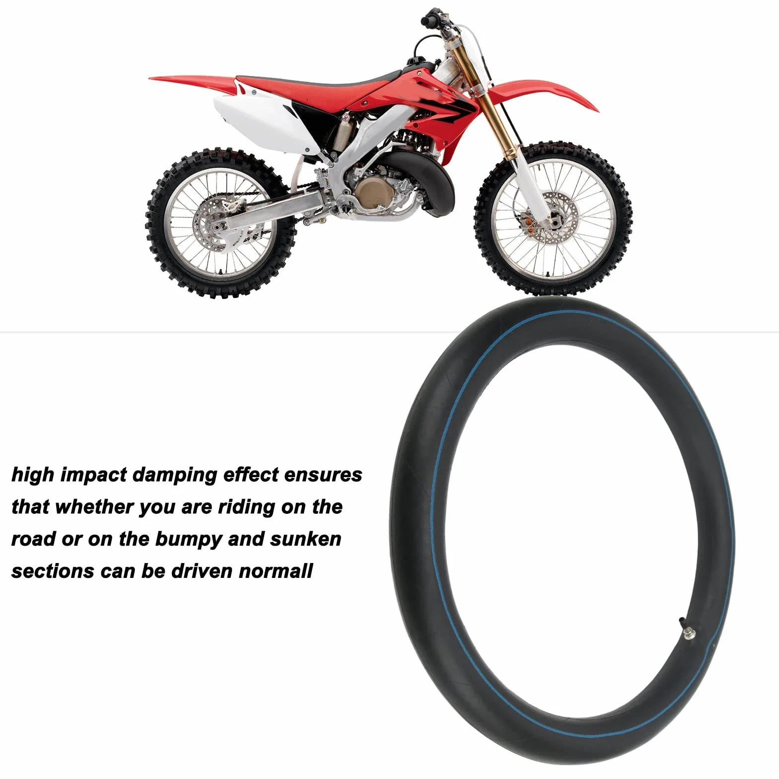 Dętki Motocyklowe 2.50-18 2.75-18 3.00-18 2 Szt. Gumowe TR4 Tr4 Prosty Zawór Przeciwwybuchowe 18-calowe