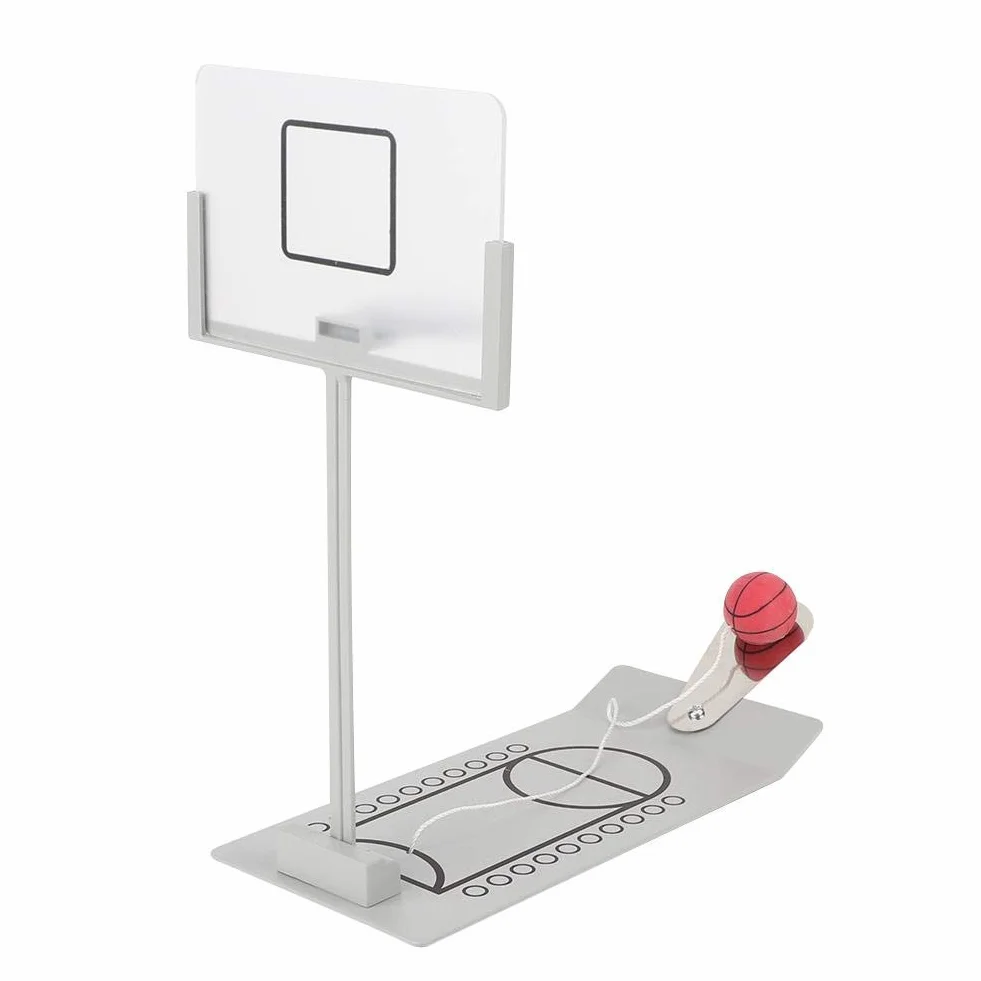 Basketballkorb Spielzeug Desktop Ornament Miniatur Basketball Dekoration lustige Finger Sport