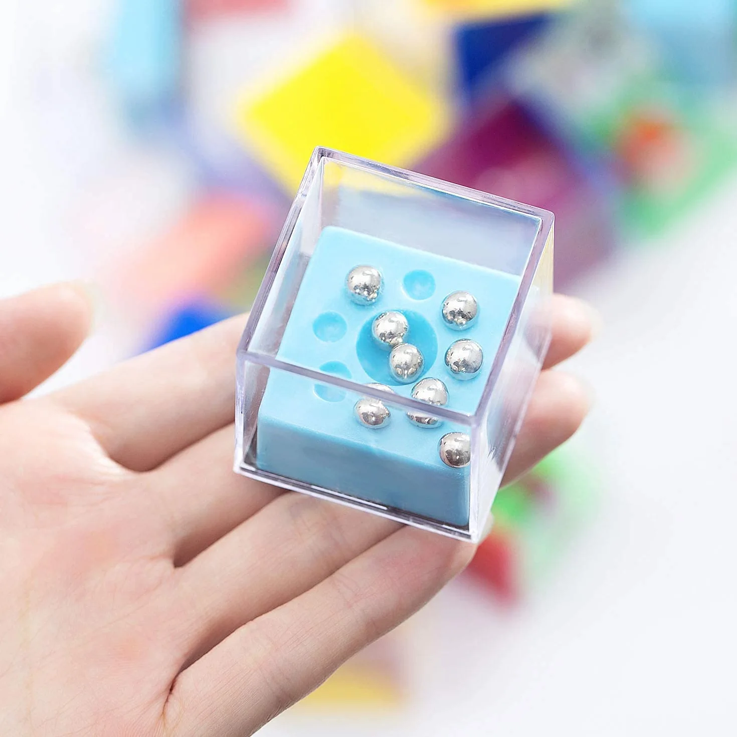 Comius Sharp mini pudełko z puzzlami, mini kostka, zestaw równowagi, gra cierpliwości, idealne torby imprezowe, wypełniacze kalendarza, urodziny, Boże Narodzenie, Nowy Rok, prezent dla dzieci i