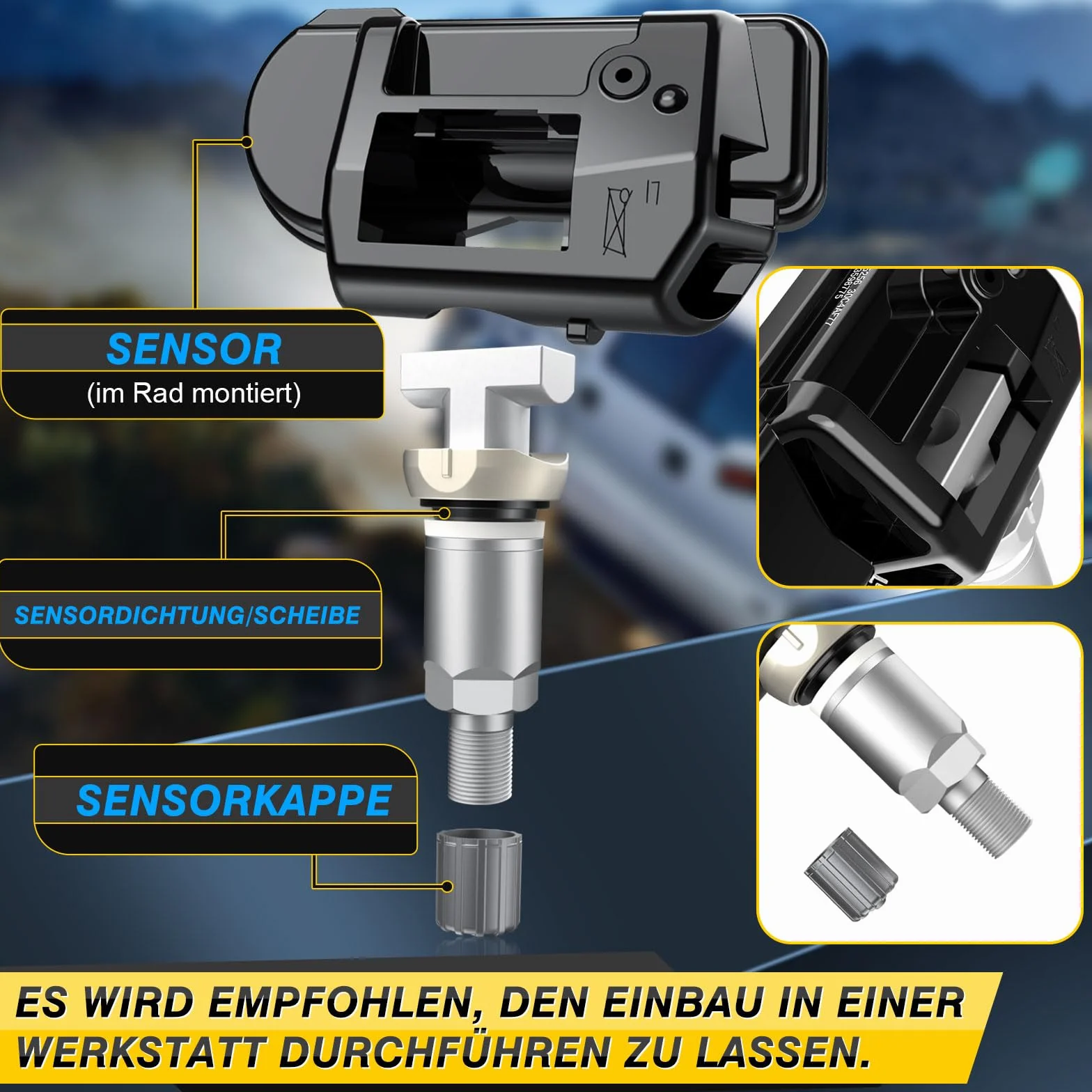 Czujnik ciśnienia w oponach TPMS RDKS do OPEL Astra J Insignia Zafira C 13598775 1010048 13581560 4 sztuki