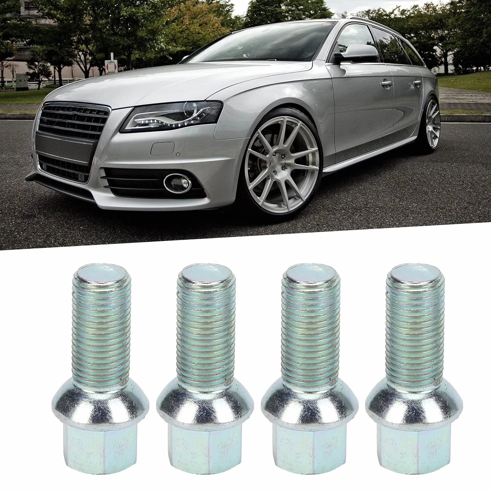 Śruby z końcówką Koła M14x1.5 Gwint 4 szt. do Audi A3 A4L A8 Q3