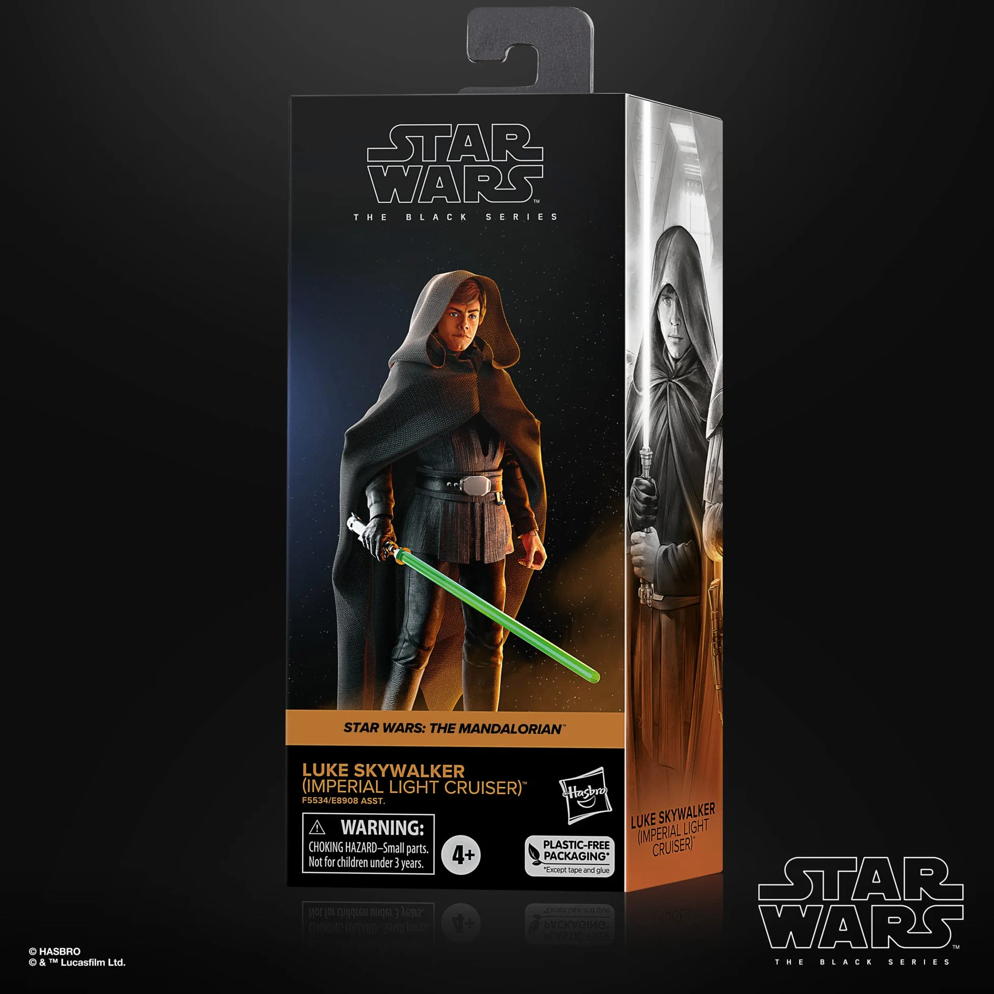 Star Wars Hasbro The Black Series Luke Skywalker (Imperial Light Cruiser) figurka sportowa (Circa 15 cm) do The Mandalorian, zabawka dla dzieci od 4, Multi, F5534