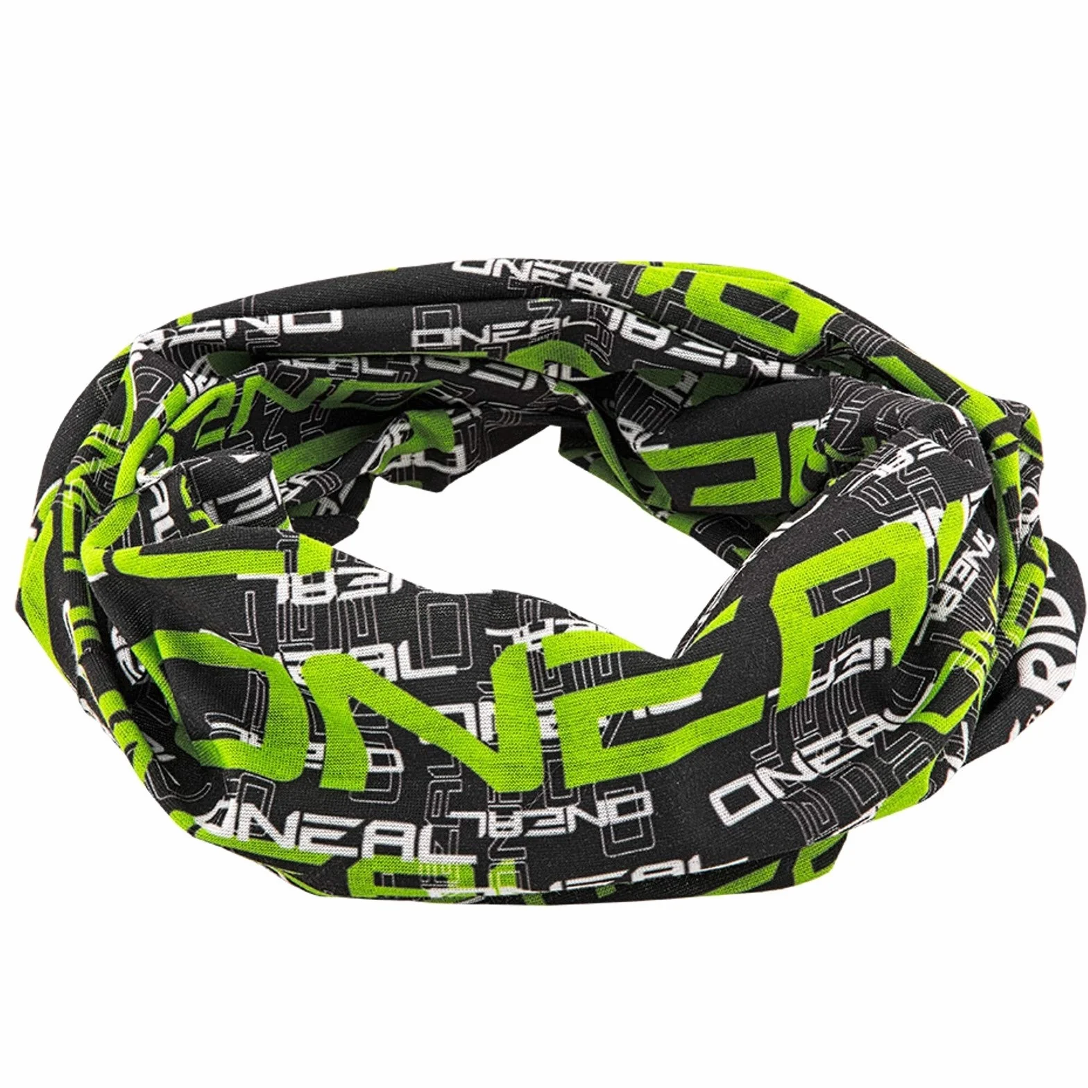O'NEAL | chusta na szyję | chusta górska | MX MTB | nieobrębiona, dla lepszego komfortu noszenia, elastyczny materiał | ocieplacz na szyję | unisex | czarny zielony | jeden rozmiar dla wszystkich