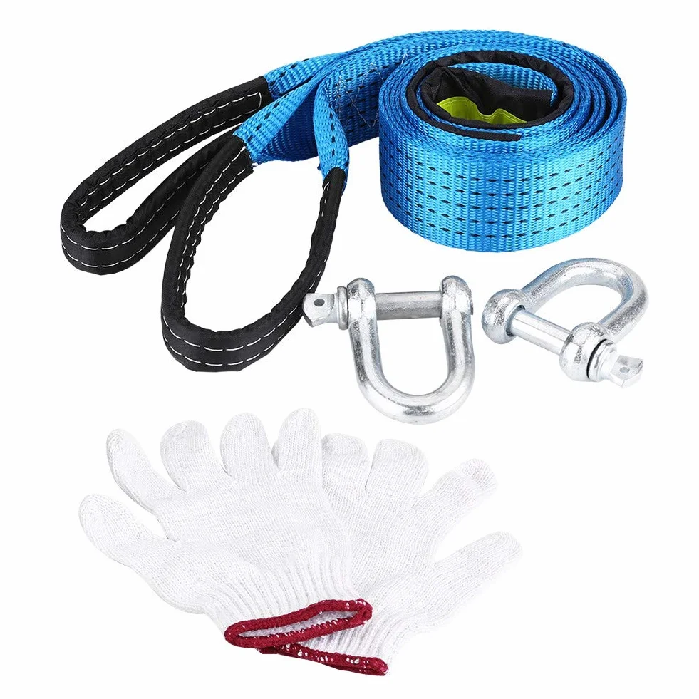 Aramox Lina Holownicza Super Rozciągliwa 8 Ton 3 Metry Pas Holowniczy do Przyczepy