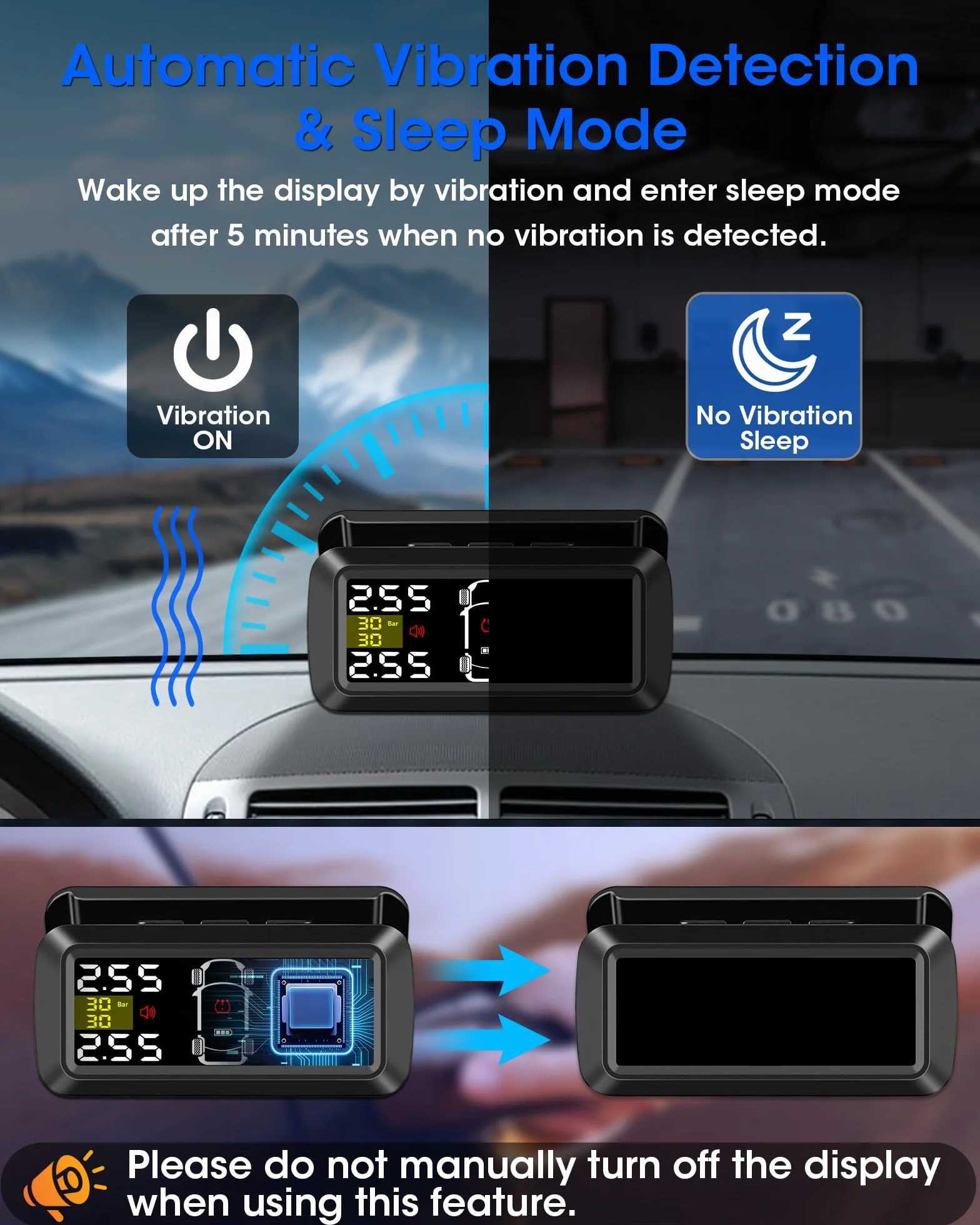 TPMS System kontroli ciśnienia w oponach 4 zewnętrzne czujniki 0,01 bar 5–87 Psi do Vanów SUV