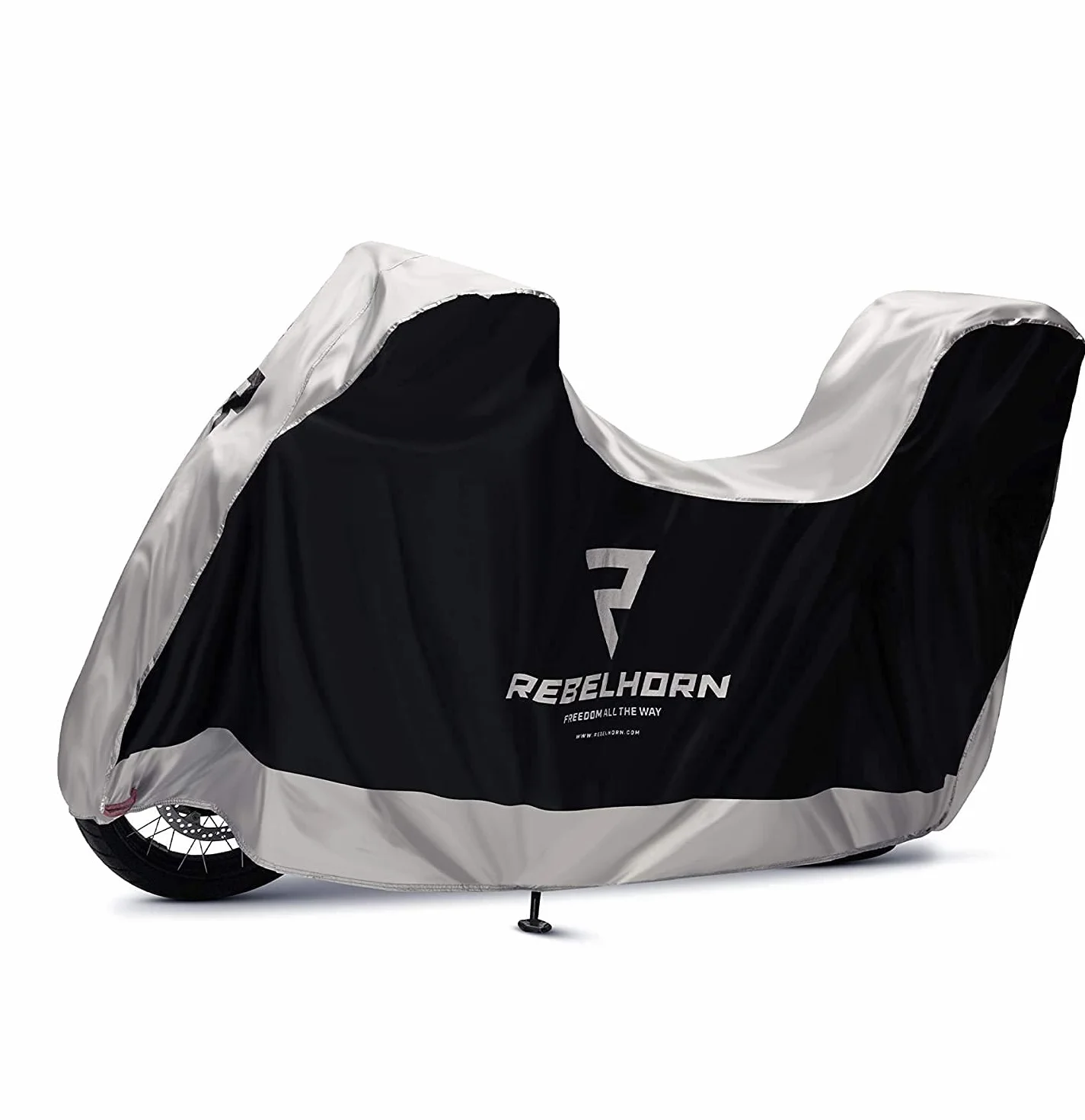 REBELHORN Cover II Top Box Pokrowiec na Motocykl Trwały Poliester Dwa otwory na łańcuch antykradzieżowy