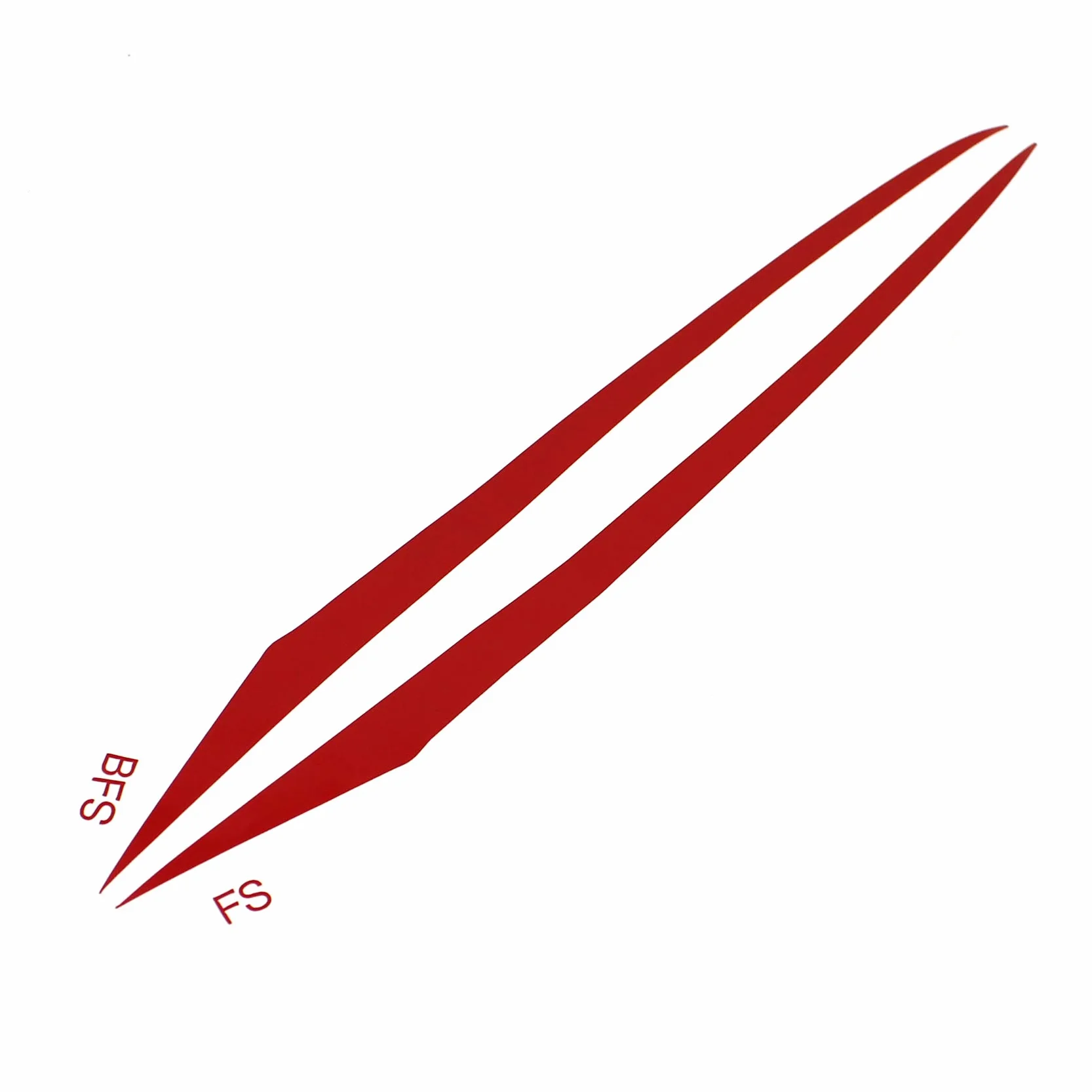 Finest Folia Zestaw folii na reflektory, wkładki, przednie, naklejki dekoracyjne, dokładnie dopasowane, samoprzylepne, akcesoria samochodowe D009 (3M G13 Hotrod Red)