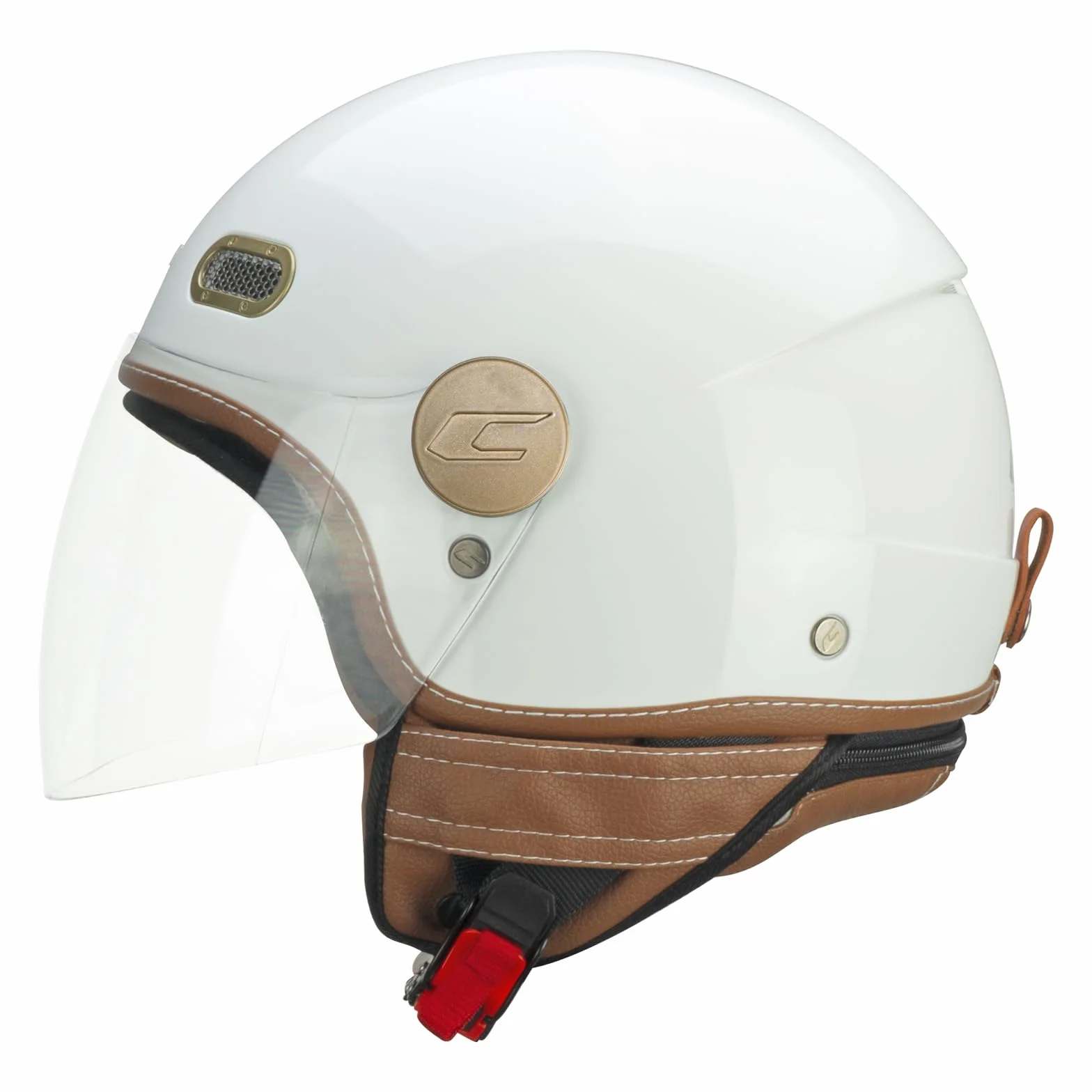 CGM Kask otwarty, 191I PIX IT zielony biały długi czerwony, M (56 cm)
