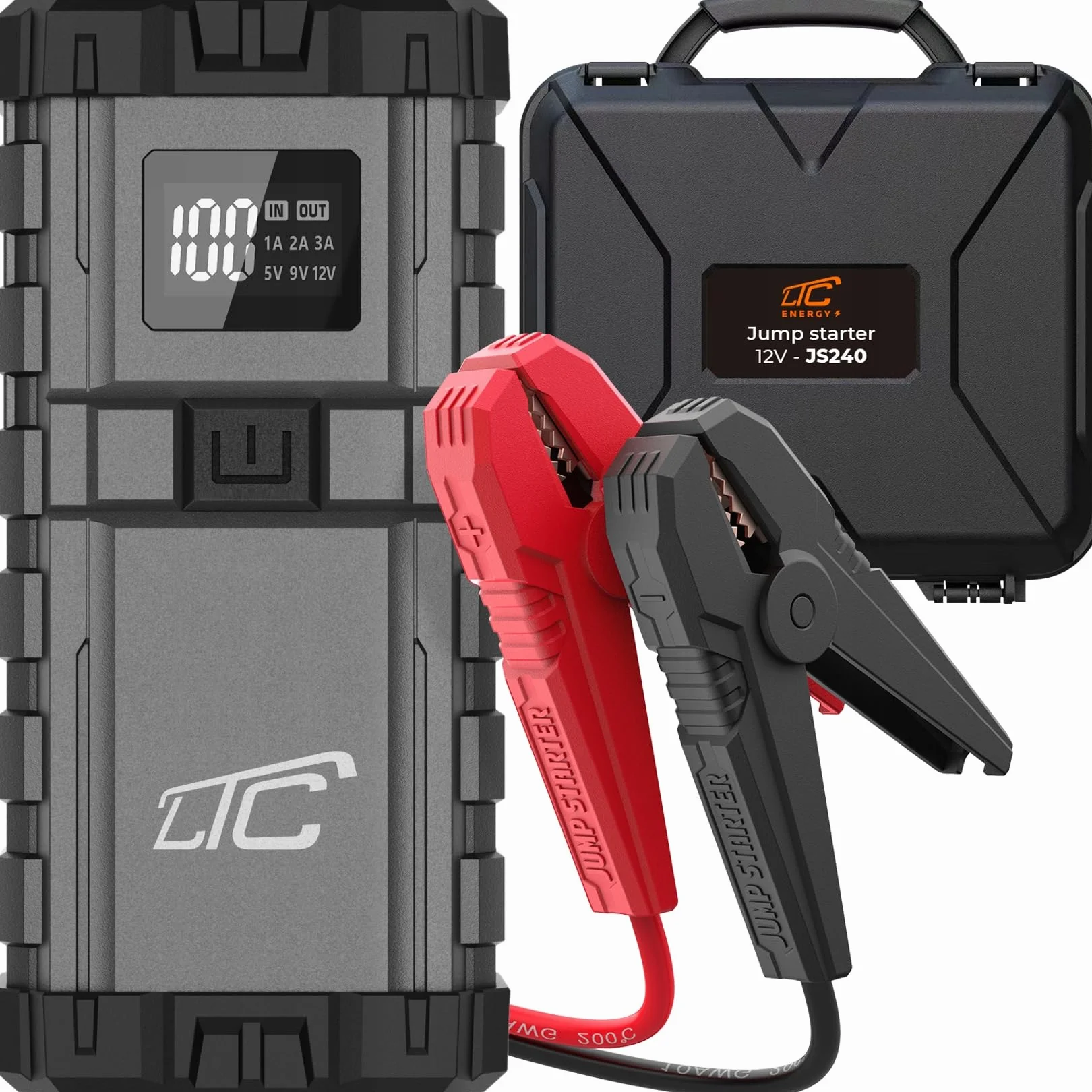 LTC Booster Jump Starter Rozruch 12V Powerbank 20000 mAh 2500A Inteligently Chipset Sterujący Latarka USB