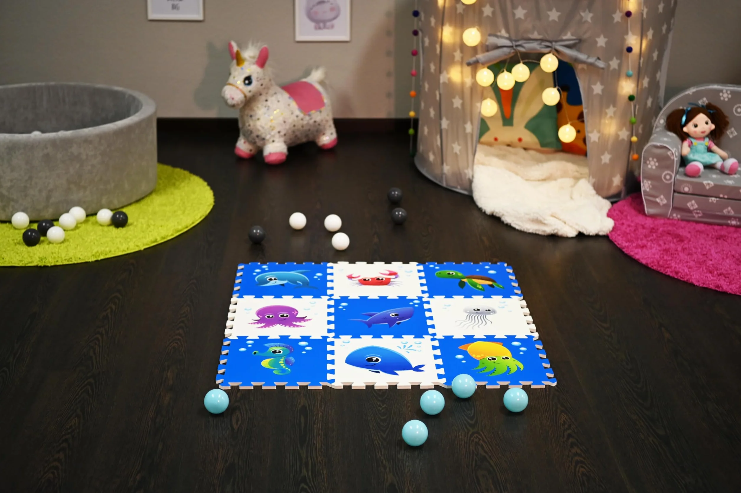 KNORRTOYS.COM 21024 maty puzzle, niebieskie