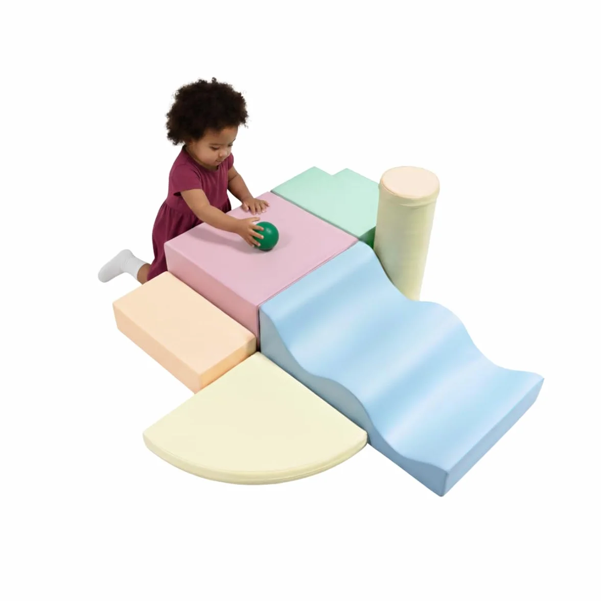 IGLU Soft Play - Miękkie Klocki Piankowe Do Zabawy I Wspinania Się - Idealne Do Raczkowania Ślizgania Budynek Się I Innych Aktywności Fizycznych - 5 kształtów XL