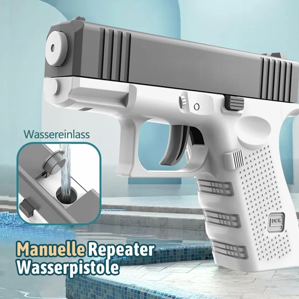 2 szt. Mini pistolet na wodę dla dzieci - plastikowa zabawka do basenu, plaży i walki z wodą na świeżym powietrzu (q1)