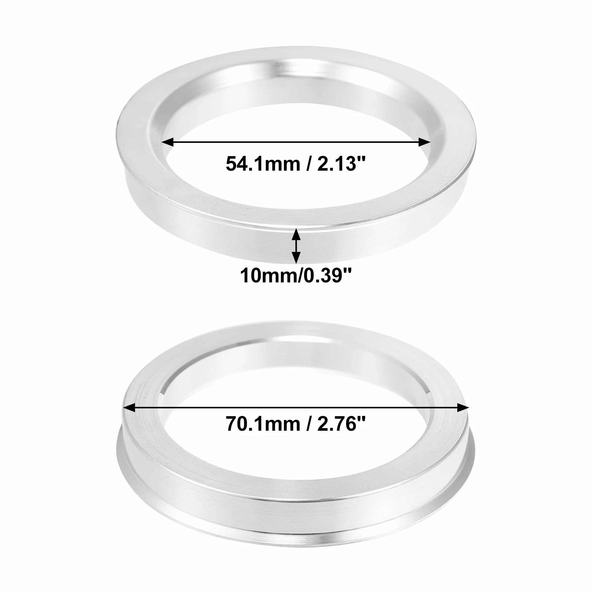 Pierścienie centrujące piastę 70,1-68,1mm 4 sztuki