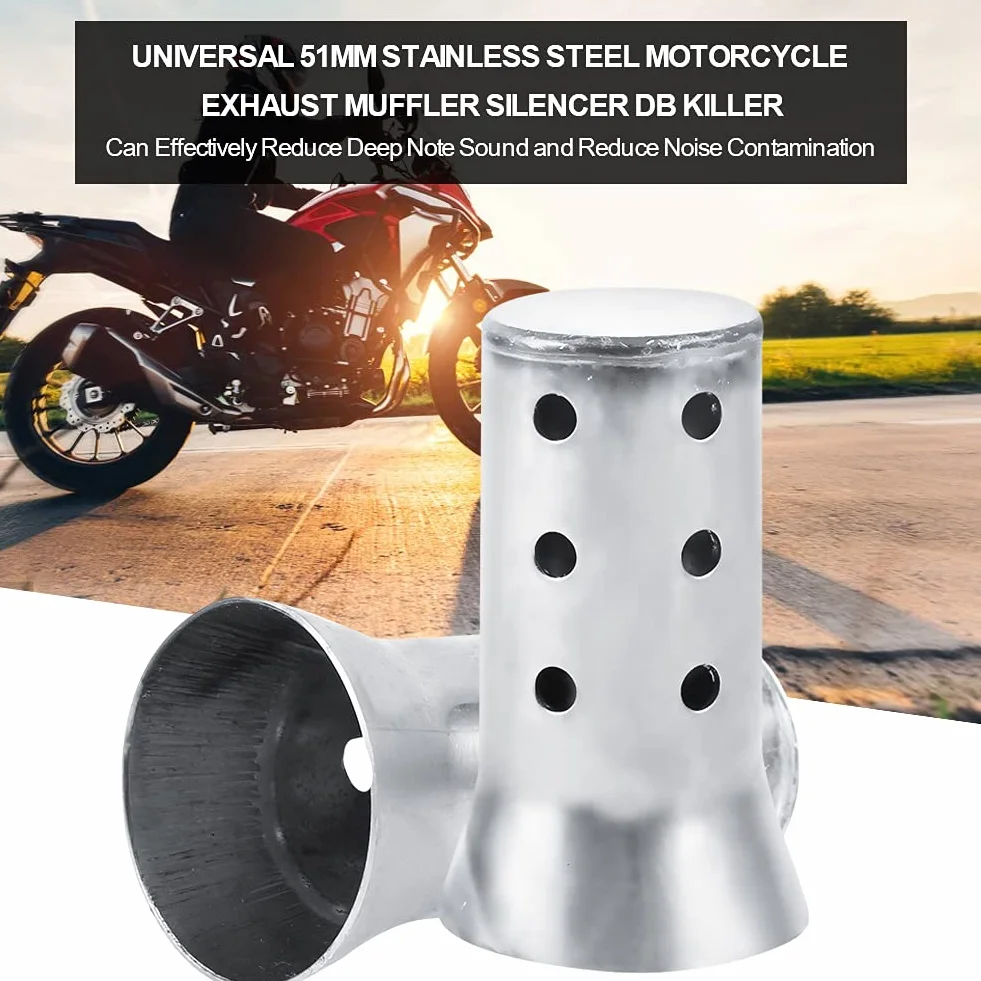 Uniwersalny tłumik wydechu motocyklowego o średnicy 51 mm