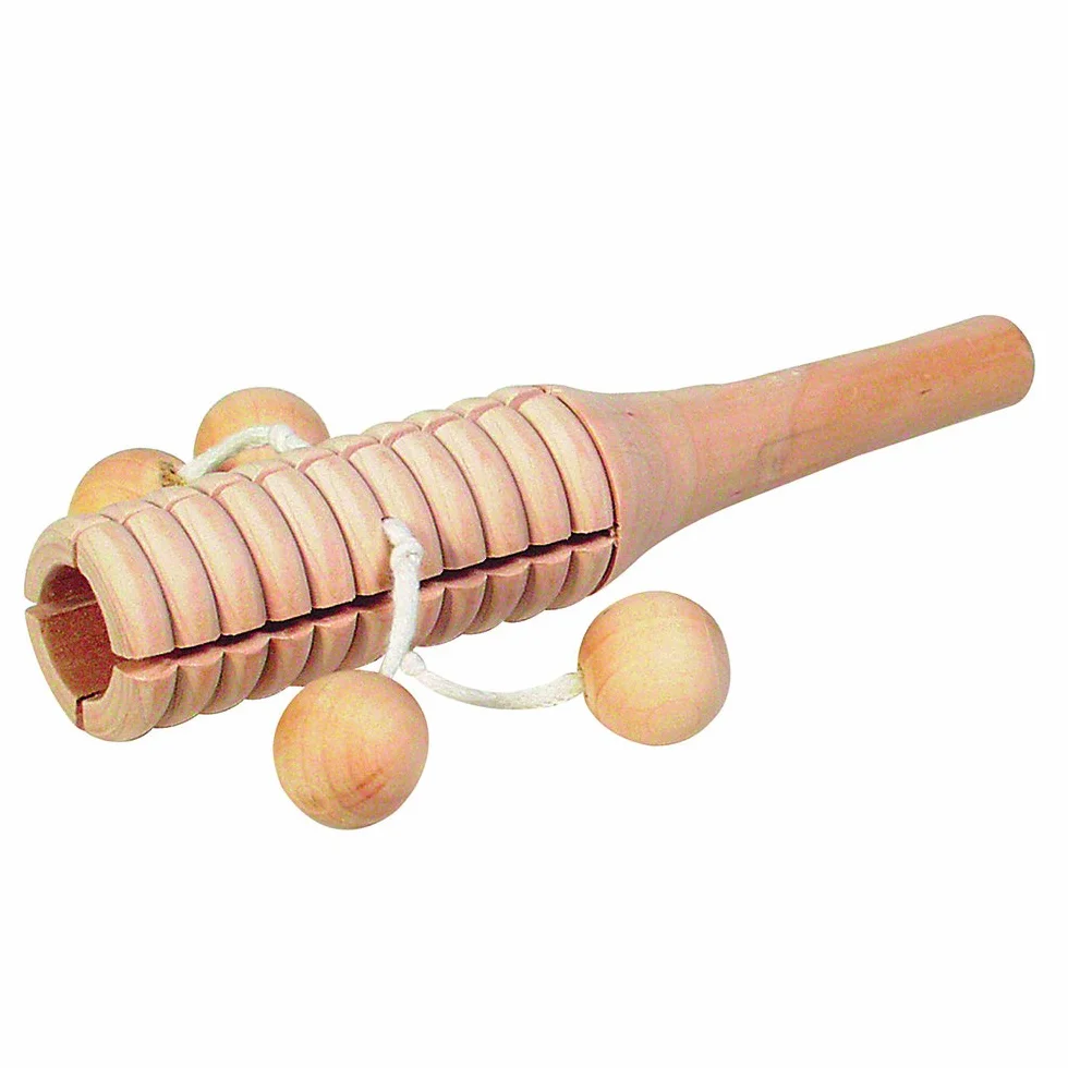 Goki UC906 - instrument muzyczny - blok gliniany z 4 drewnianymi kulkami