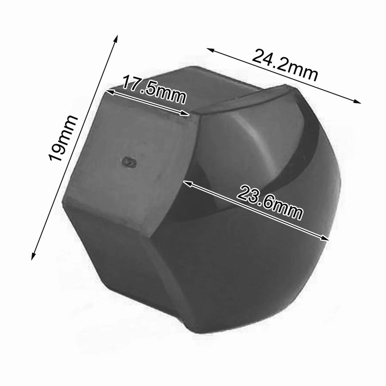 Nakrętka nakrętka koła samochodu Nakrętka koła samochodu Nakrętka opony Zaślepki na śruby 20 sztuk 19mm Nakrętki do nakrętek kół samochodowych Pokrywa śruby piasty automatycznej Śruby felgi Ochrona zewnętrzna (szary)