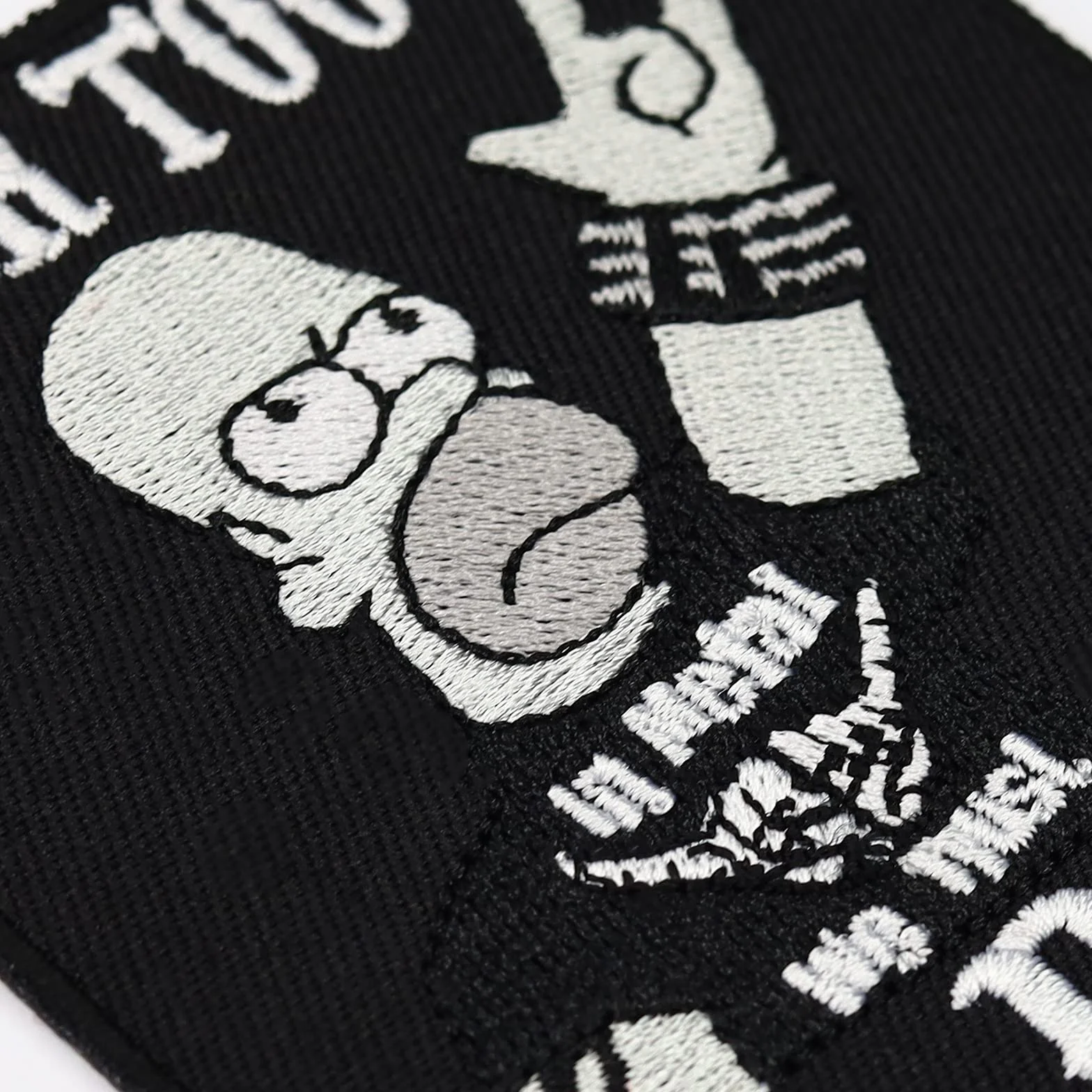 Patch es naszywka do Heavy Metal & Biker Rockabilly Never to Old to Rock Rocker naprasowanka Materiał Znaczek DIY Naprasowanie Naklejka Aplikacja Jeans Odzież Homer Simpson Iron on Patch 90 x 80