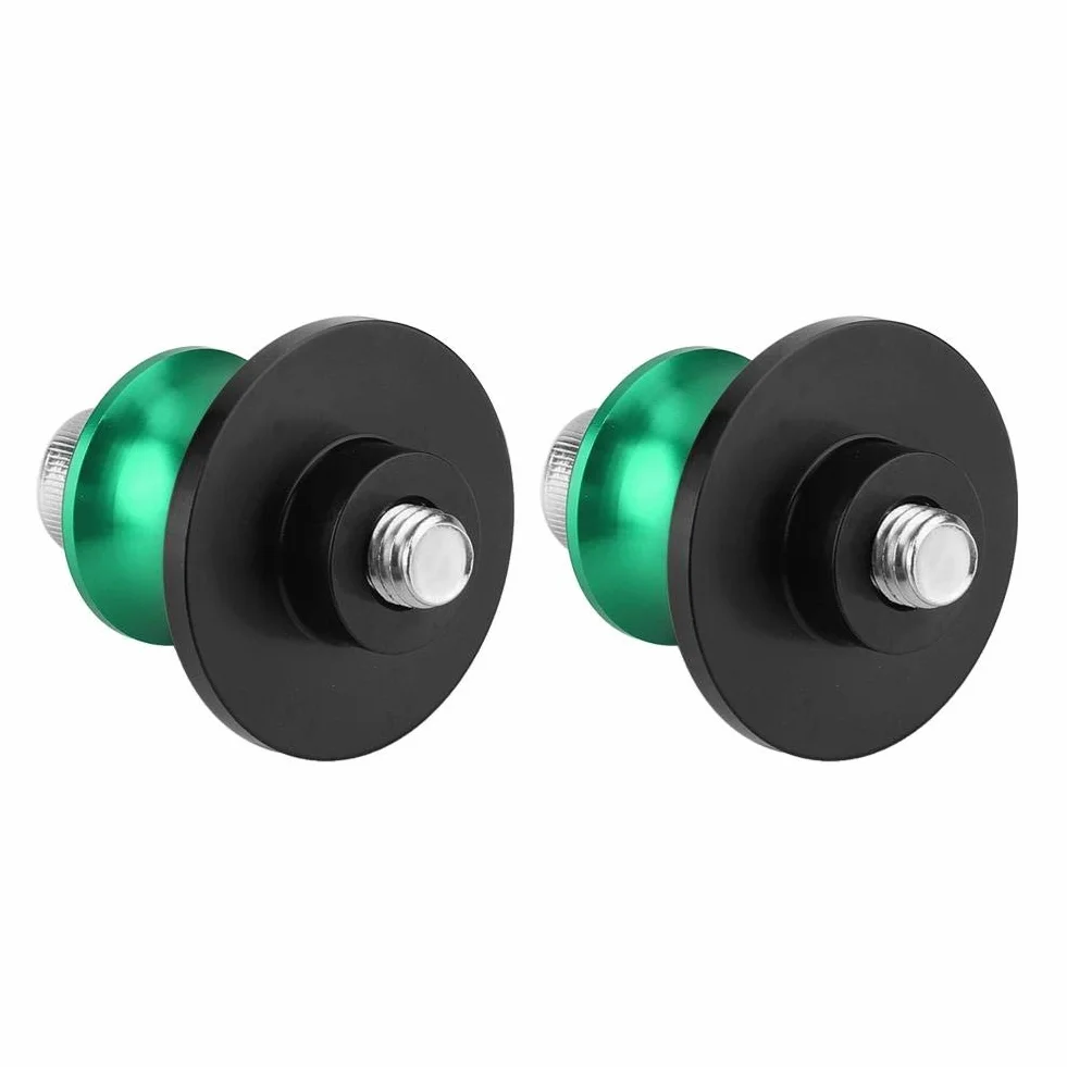 Motocykl CNC Tylny Stojak Wahacz Szpule 8mm 2 szt. Zielony