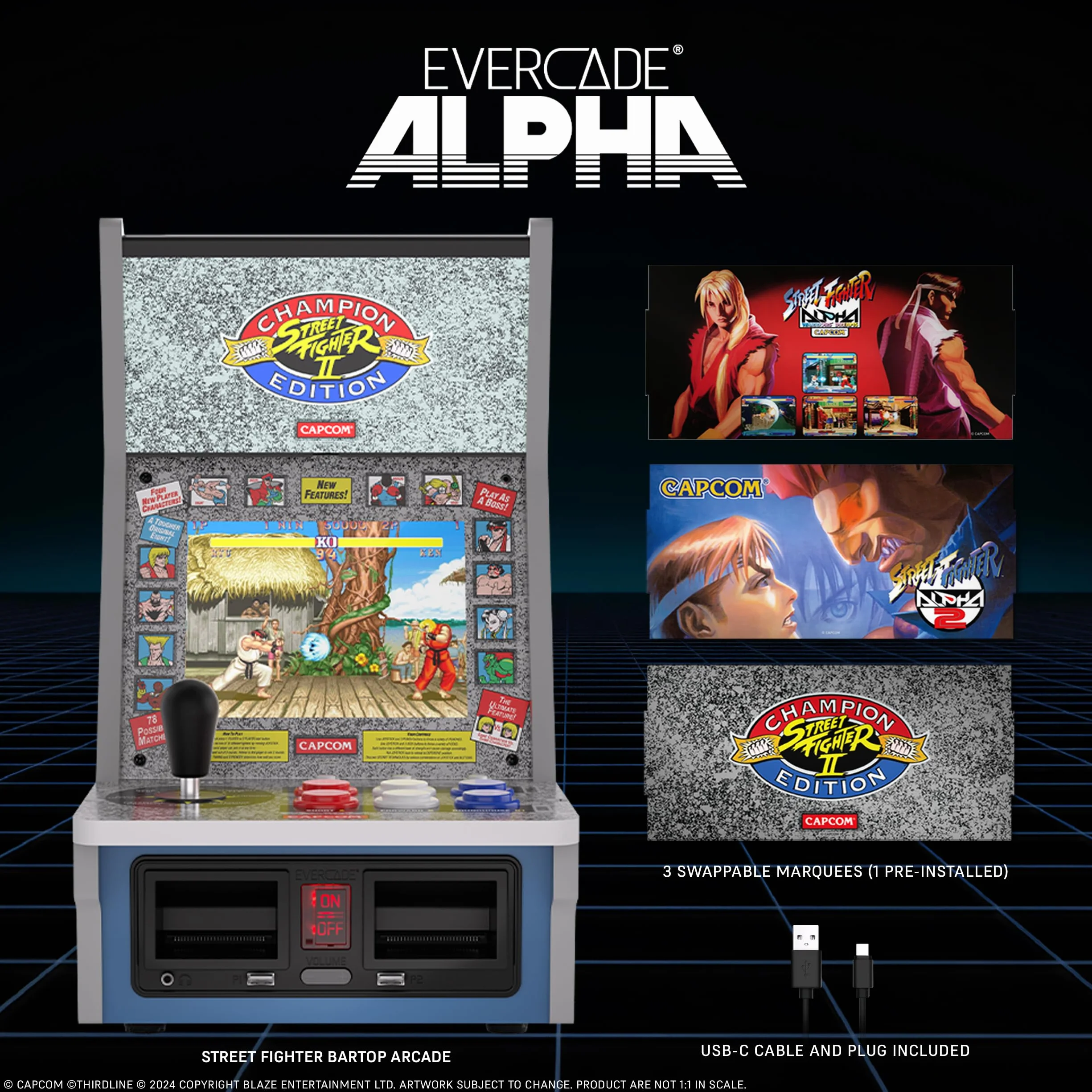 Evercade Alpha Street Fighter™ Bartop Arcade