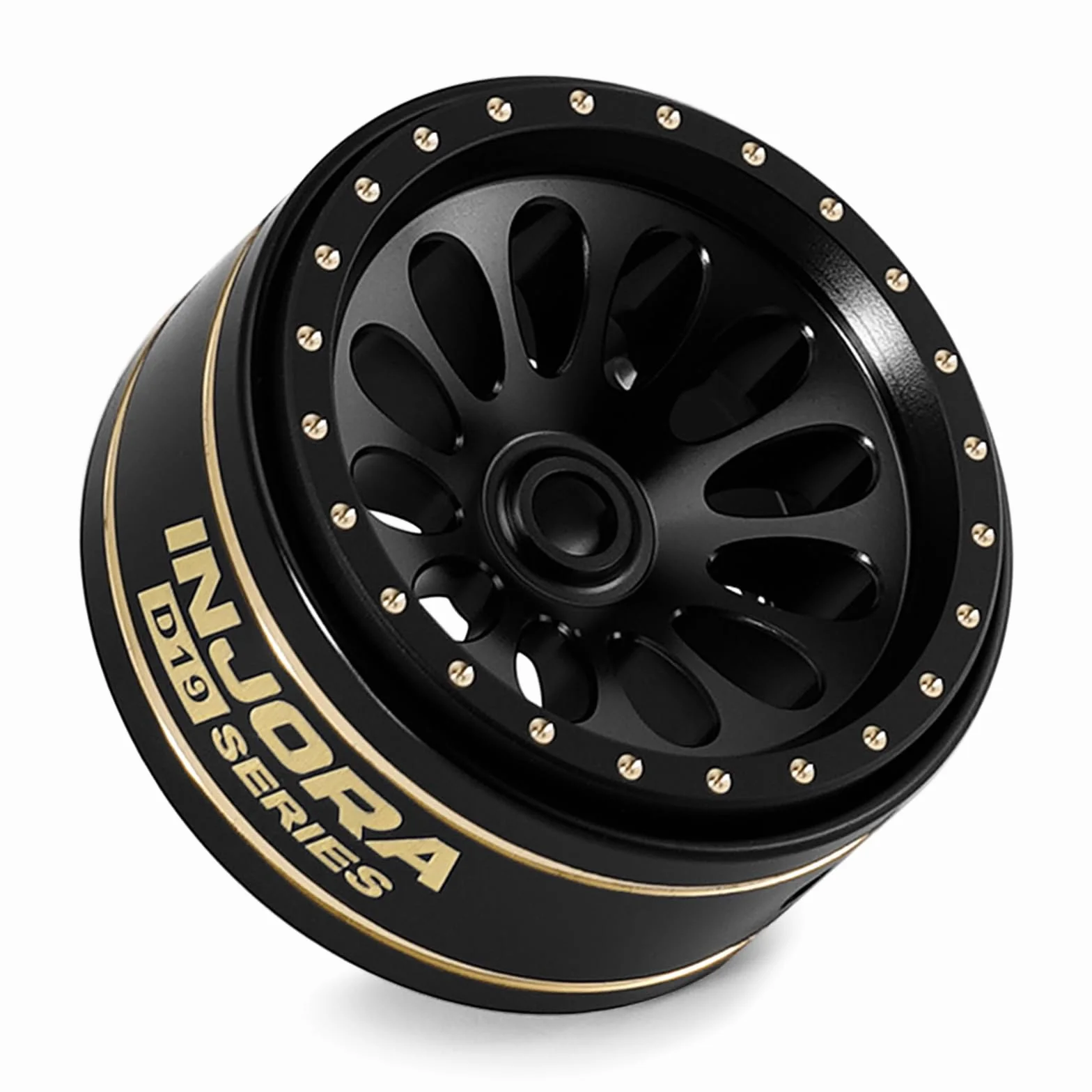 INJORA D19 Ripple 0,7" zamiatanie kół z mosiądzu, powlekane, do 1/30 osiowych SCX30 (W7005)