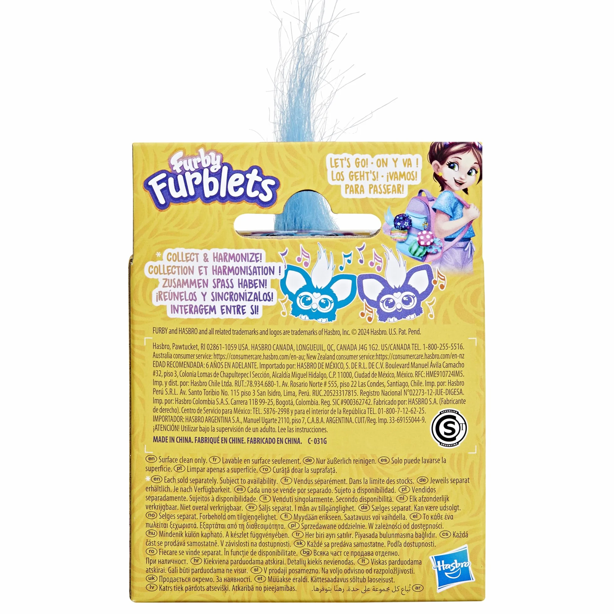 Furby Furblets Dah-Tee mini elektroniczna pluszowa zabawka