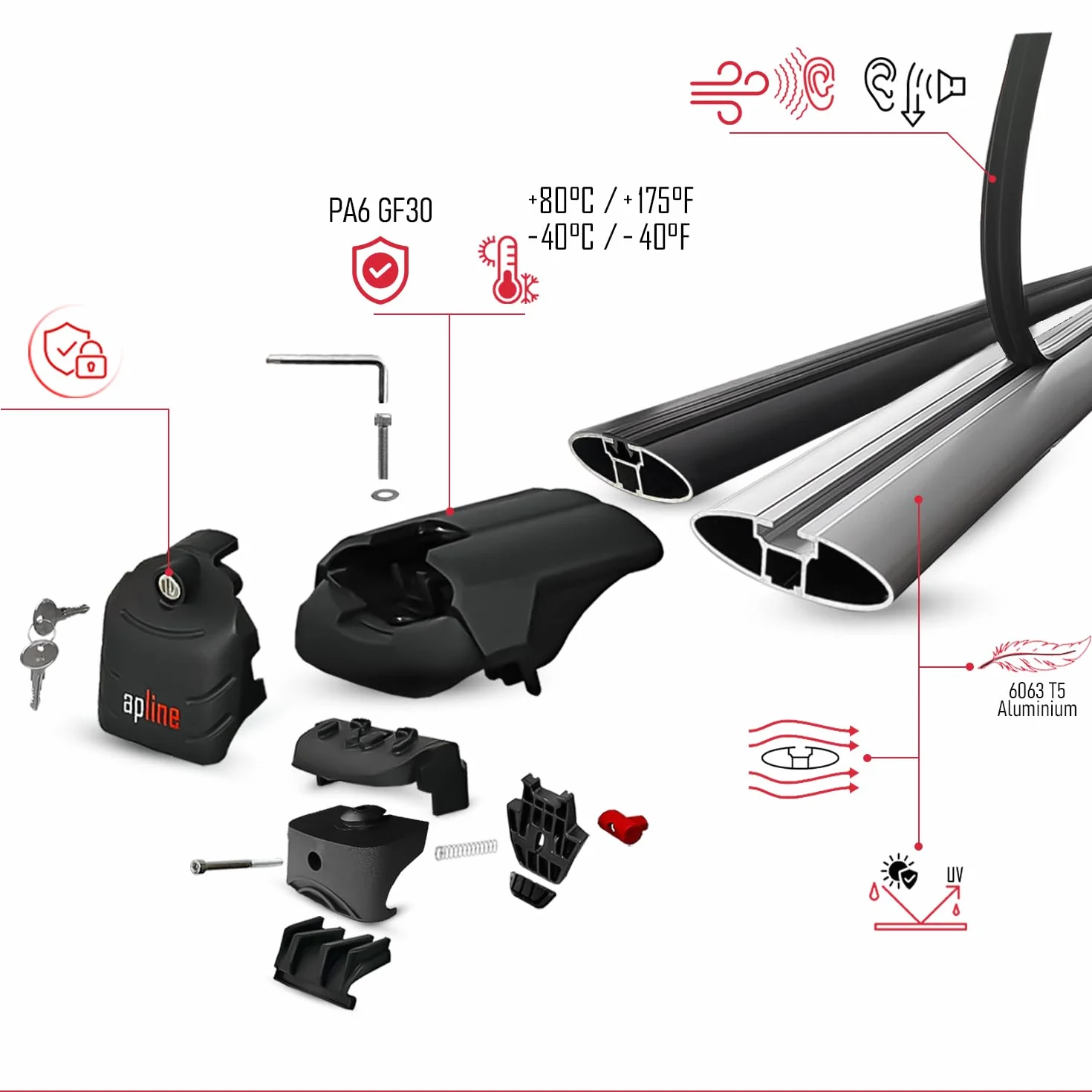 Relingträger Dachträger Hyundai Tucson 4 NX4 2022-2025 Aluminium Szary 2 pręty