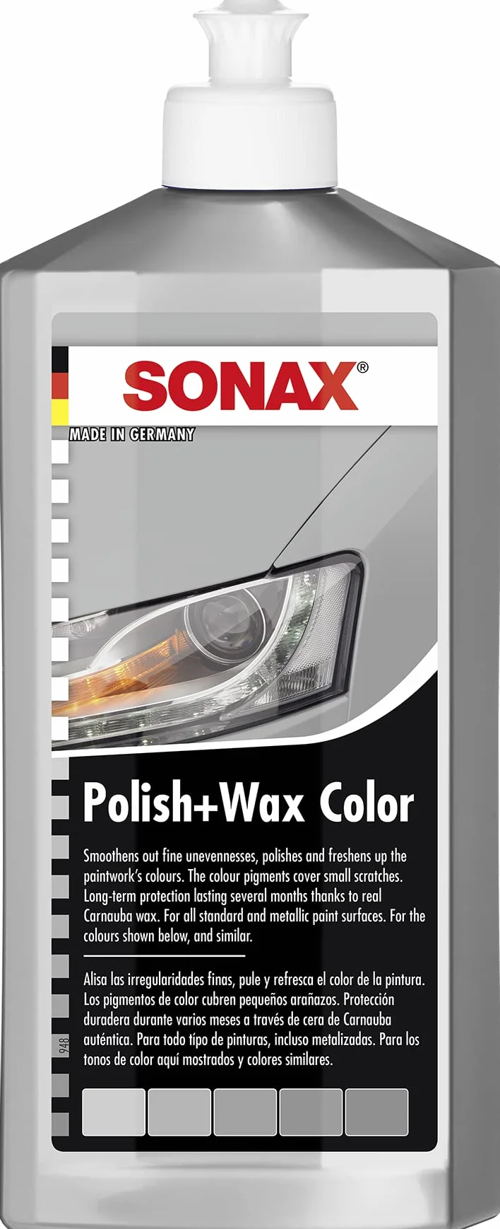 Sonax 296300 Kolorowy Lakier i Wosk, Srebrny, 500 ml