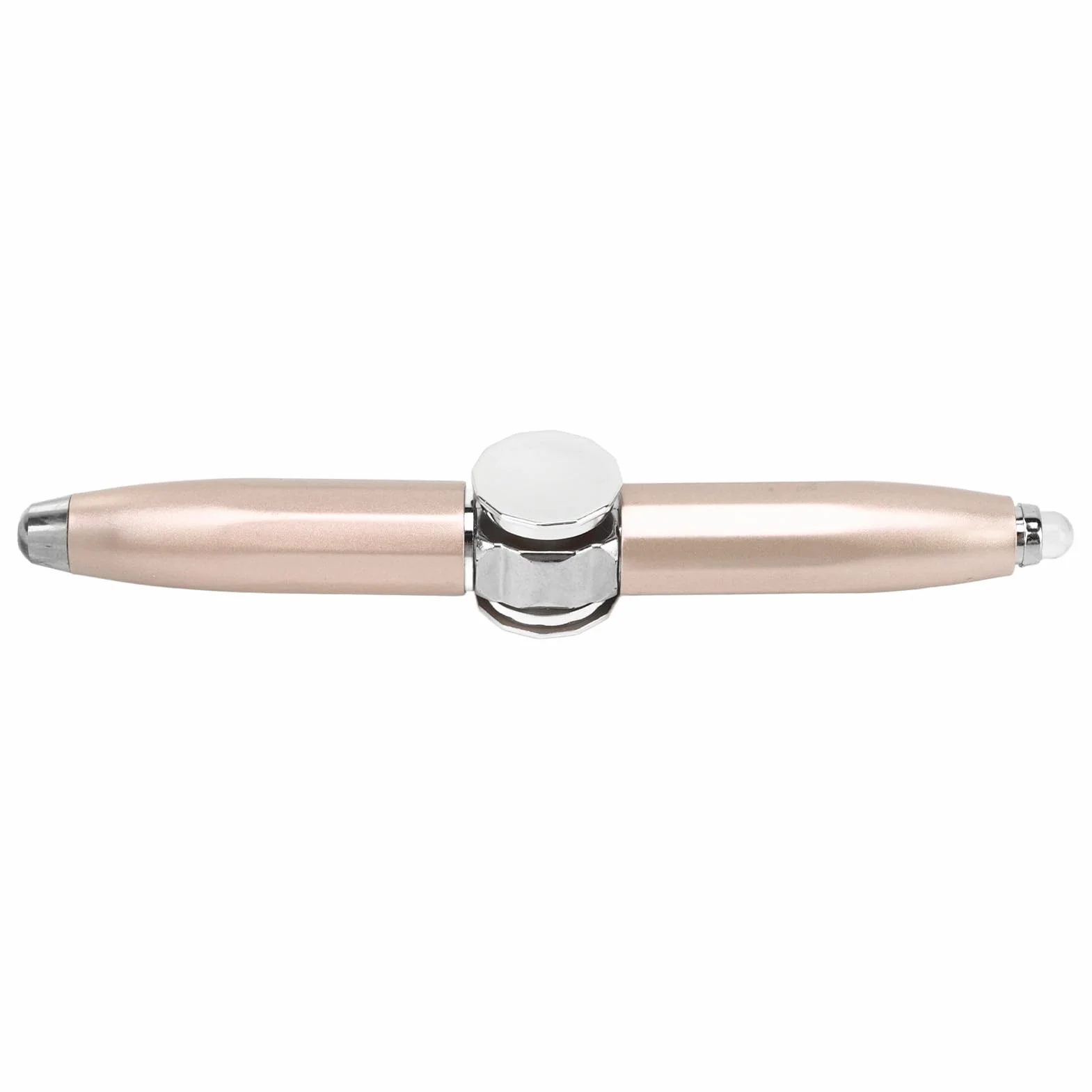 RiToEasysports Fidget Pen Pen, długopis pomagający myśleć z diodą LED dla dorosłych, studentów i dzieci w biznesie, łagodzący stres (złoto)