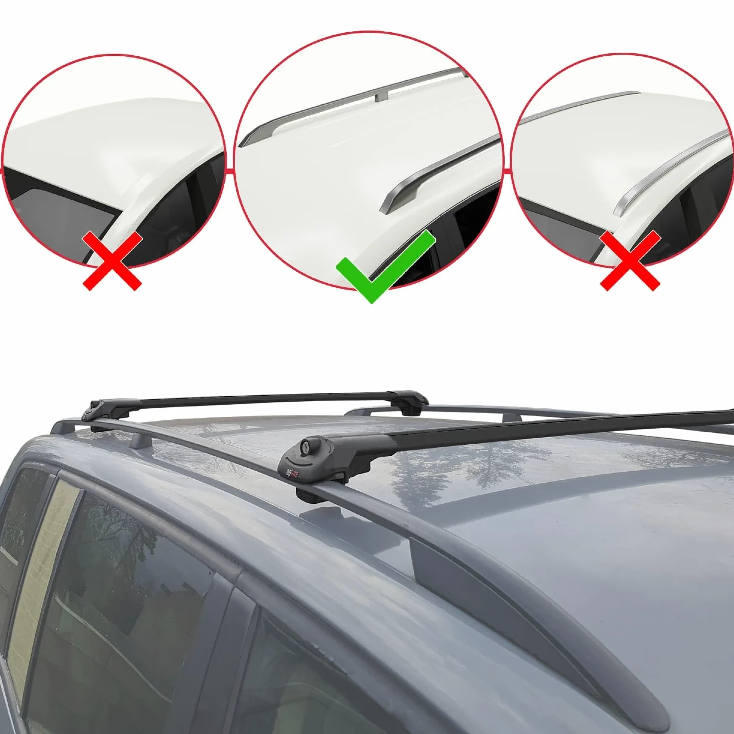 Cupra Formentor ACE-1 Aluminiowe poprzeczki dachowe Czarny 2 szt.