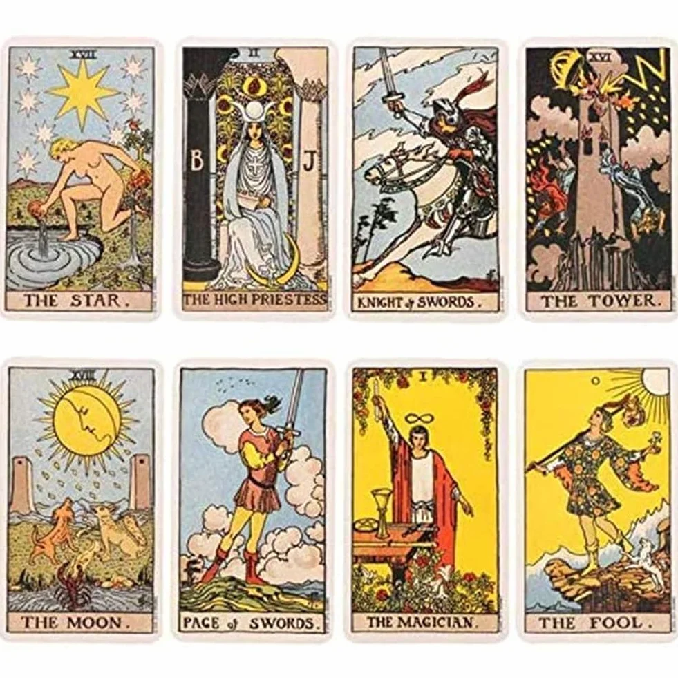 Tarot Klasyczny tarot Smith Waite, odpowiedni dla początkujących i doświadczonych graczy