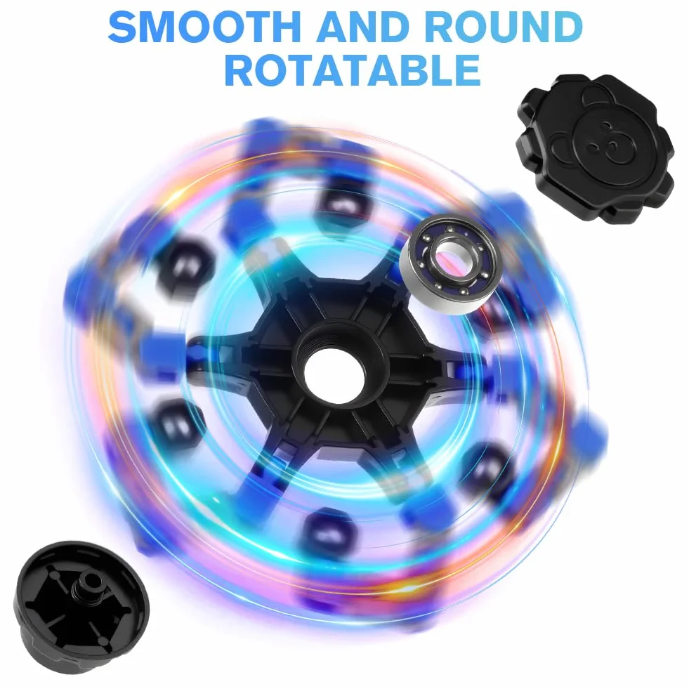 Ainiv Deformable Robot Fidget Spinner Toys, 10 szt. Transformujący łańcuch z palcami, zabawna, kreatywna zabawka Fidget DIY do łagodzenia stresu na palcach dla nastolatków i dorosłych, na imprezę