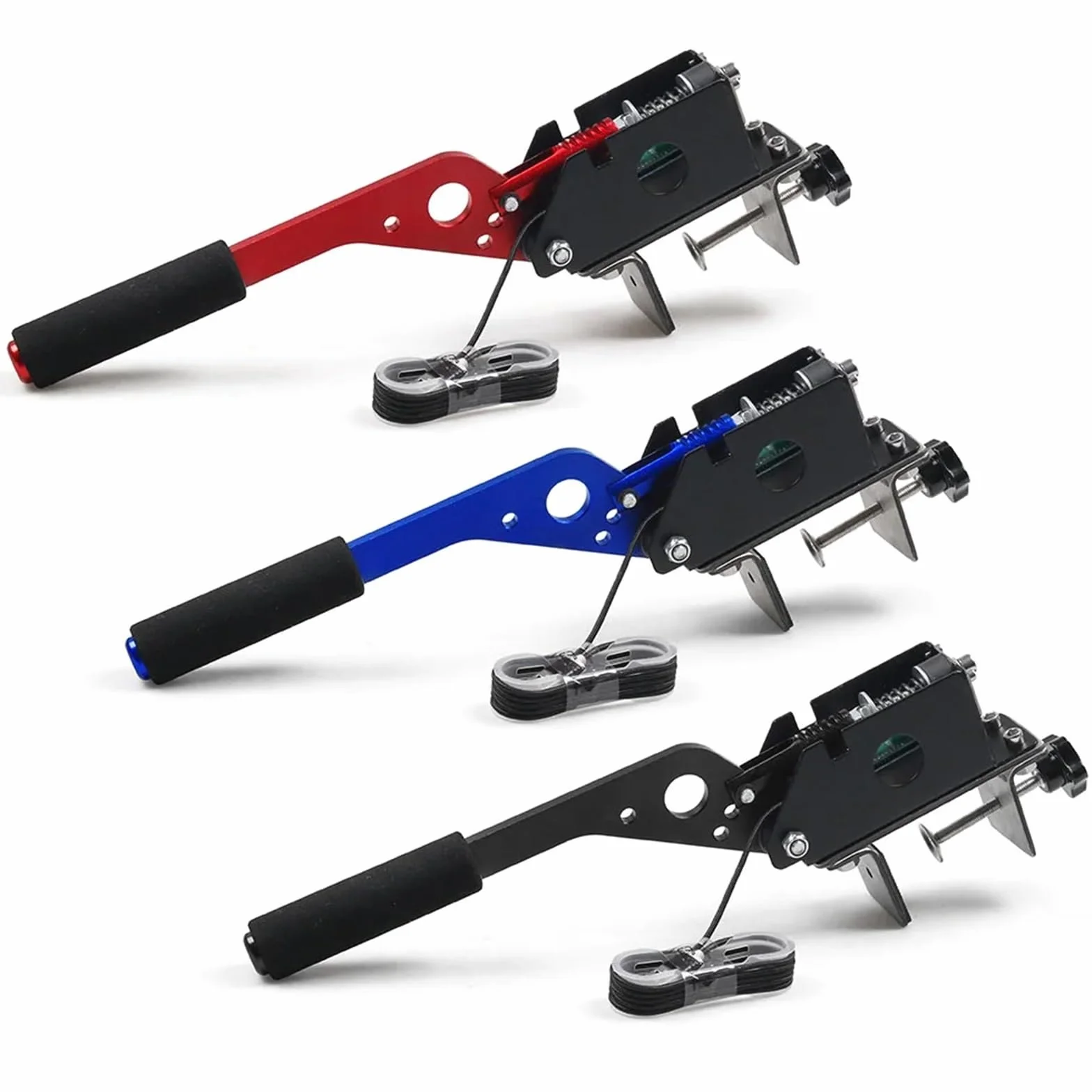 Dźwignia Hamulca Ręcznego płyta do hamulca ręczne Hamulec ręczny SIM USB do gier wyścigowych G25/27/29 T500 Fanatecosw Dirt Rally ze stałym uchwytem BX102129 Hydrauliczny hamulec ręczny(Blue)