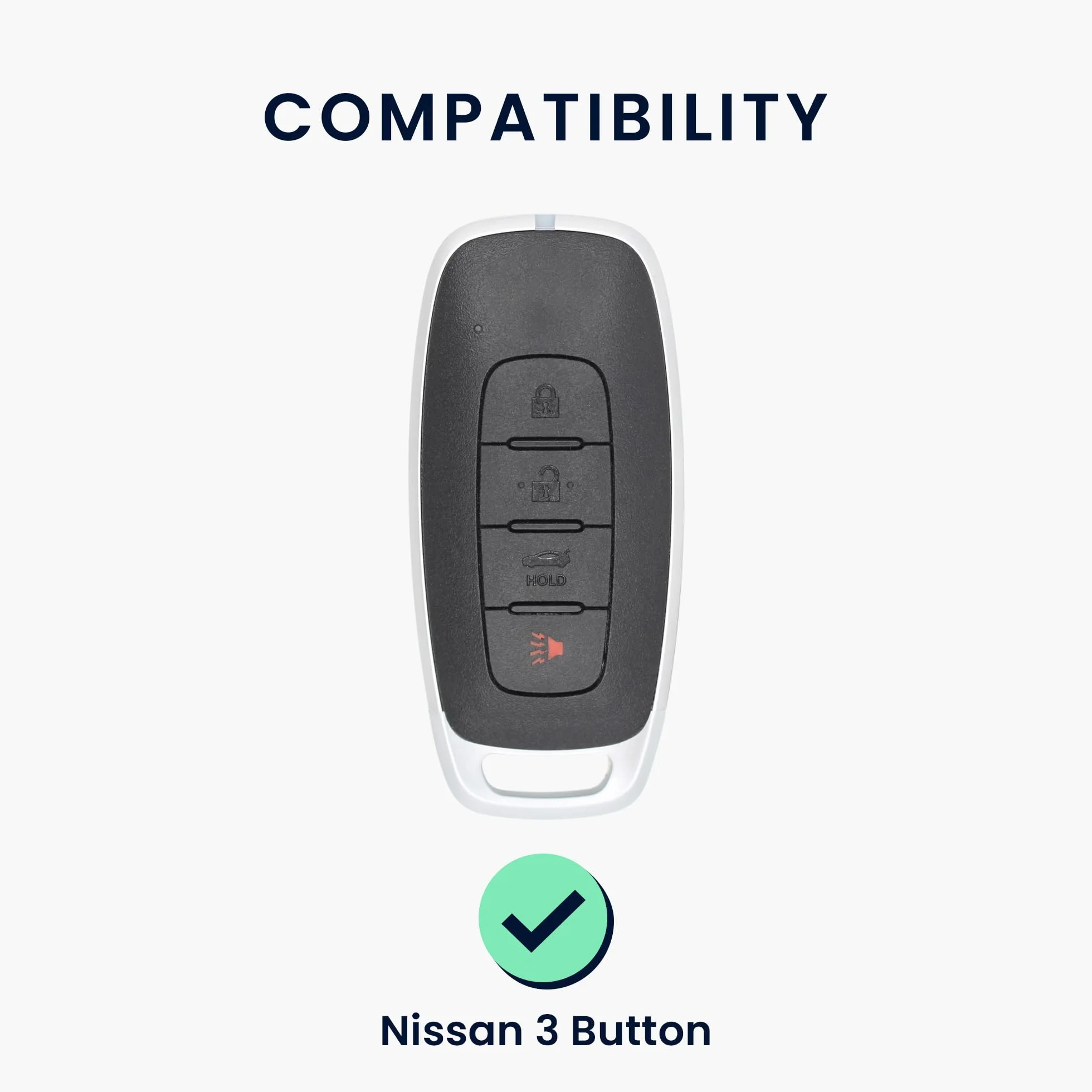 kwmobile Pokrowiec na klucze kompatybilny z Nissan 3-Button Ariya B6 B9 X-trail T33 Qashqai - miękkie etui ochronne na kluczyki samochodowe TPU - czarny matowy/czarny