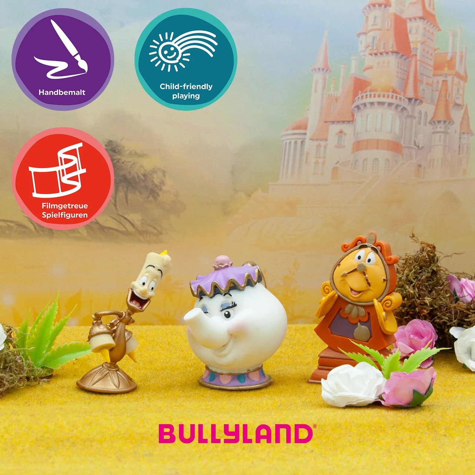 Bullyland 12563 - figurka do zabawy, Walt Disney Piękna i Bestia - Władca von Unruh, ok. 7 cm, idealna jako figurka na tort, wierna szczegółów, bez PCW, wspaniały prezent dla dzieci do fantazyjnej zabawy