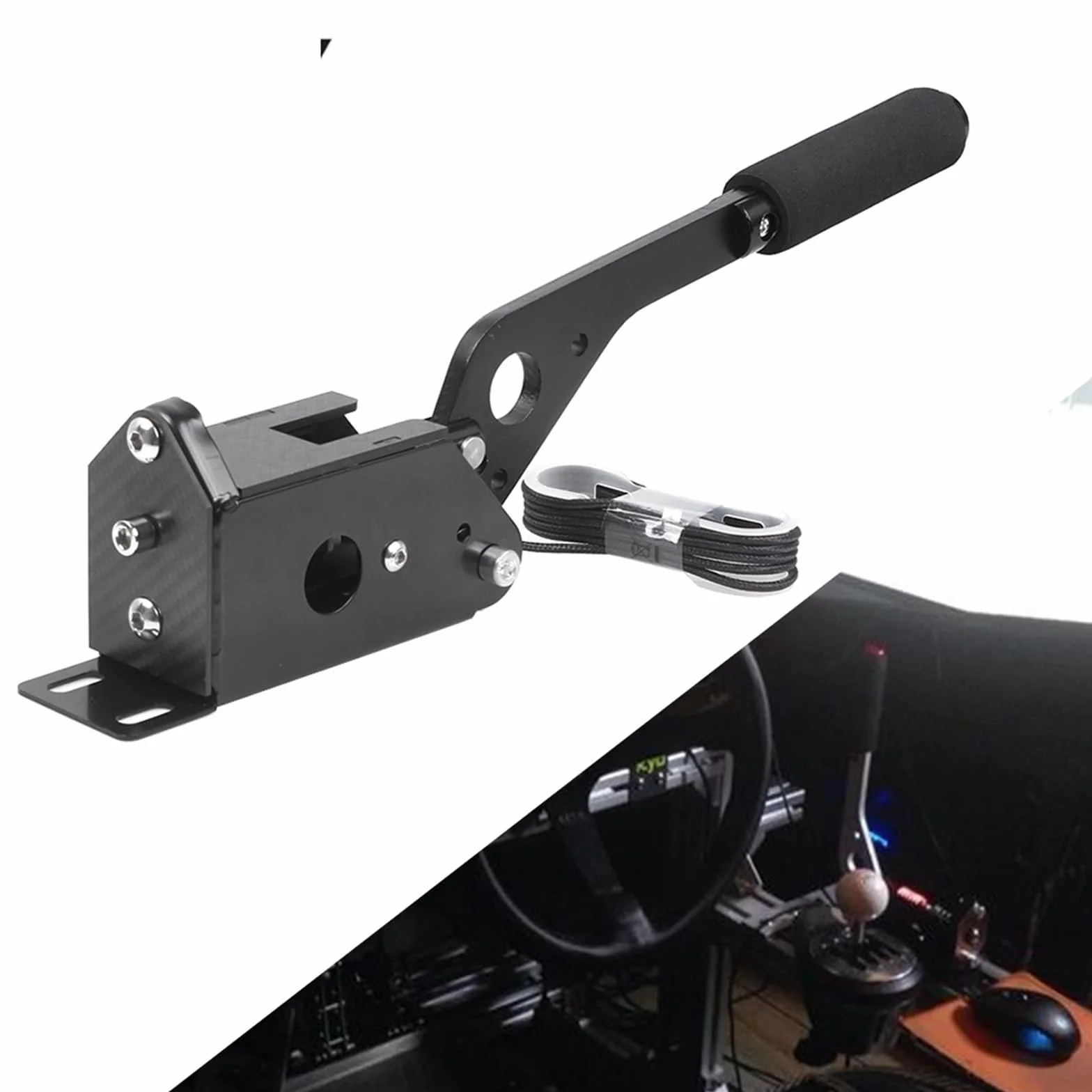 Dźwignia Hamulca Ręcznego płyta do hamulca ręczne Układ hamulcowy Hamulec ręczny Do Logitech G29/g27/g25 PC 14bit Czujnik Halla USB SIM Wyścigi Do gier wyścigowych T300 T500 Hydrauliczny hamulec ręcz
