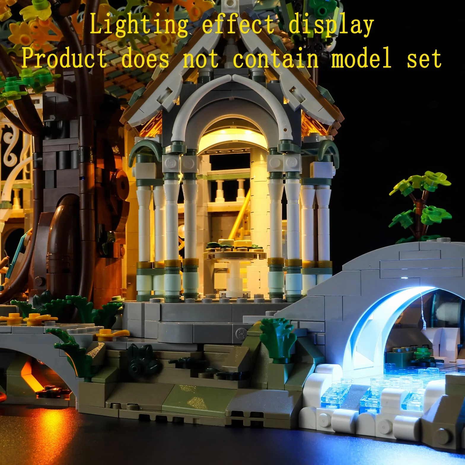 GEAMENT Oświetlenie LED Kompatybilne z LEGO WŁADCA PIERŚCIENI: RIVENDELL™ Icons 10316 Model do Składania Klocków (Zestaw Modeli Niezawarty)